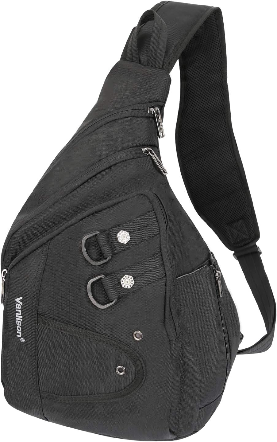 Vanlison Crossbody Sling Bag Small Backpack for Men Women Teens Bag - A-Green(Fits 10.5" Ipad) image number 6