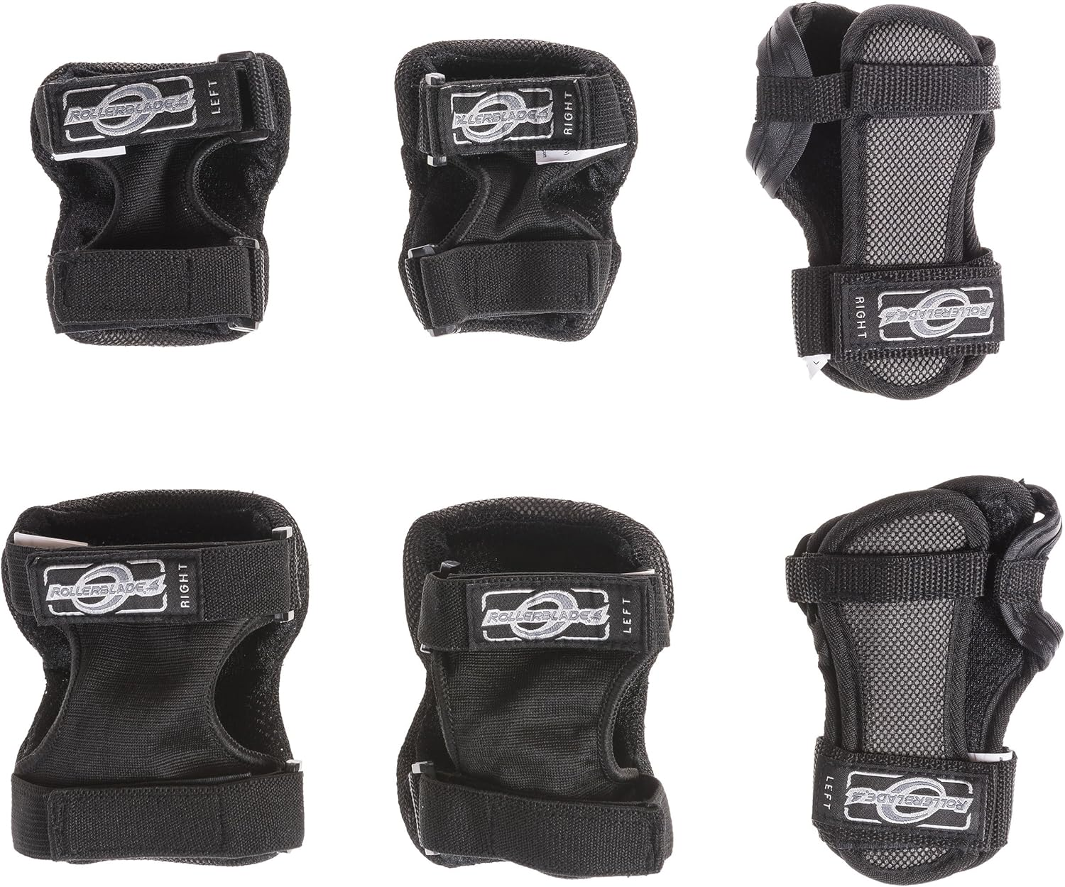 Rollerblade Bladegear XT Junior 3 Pack Protective Gear, Knee Pads, Elbow Pads and Wrist Guards, Multi Sport Protection,Youth, Black image number 2