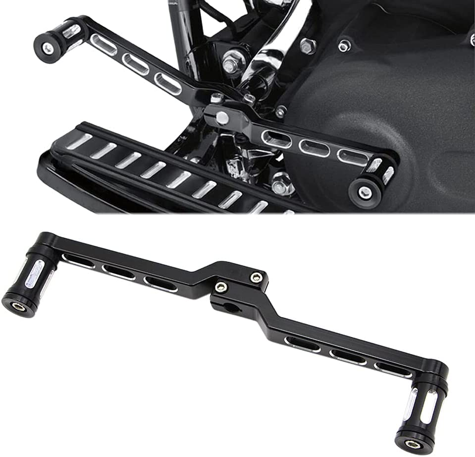 Dreamseek Heel Toe Gear Shift Lever + Shift Peg for Harley FL Softail/Touring, Road King, Street Glide/Tri Glide Trikes - Shifter Lever (Black)