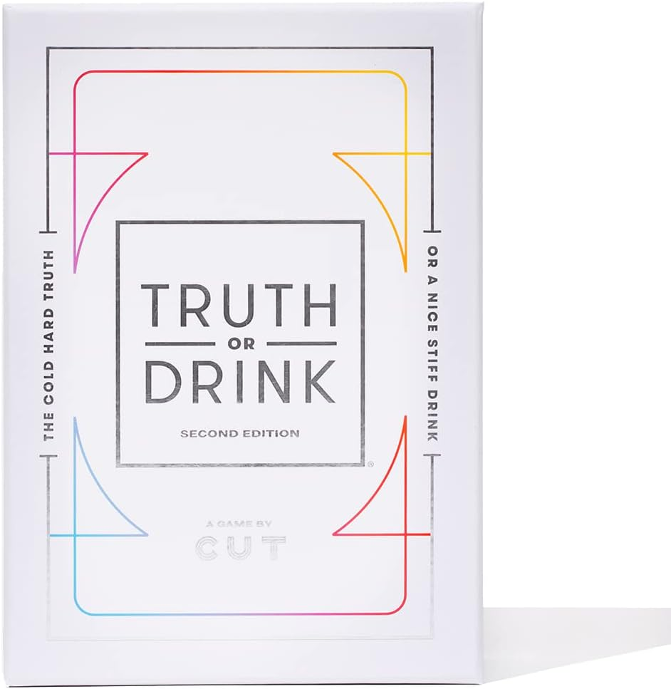 Truth or Drink the Game by Cut Games - Hilariously Funny Questions You&rsquo;D Dare to Answer Out Loud - Best Adult Card Game for Parties and Game Night (Truth or Drink: Second Edition) image number 1