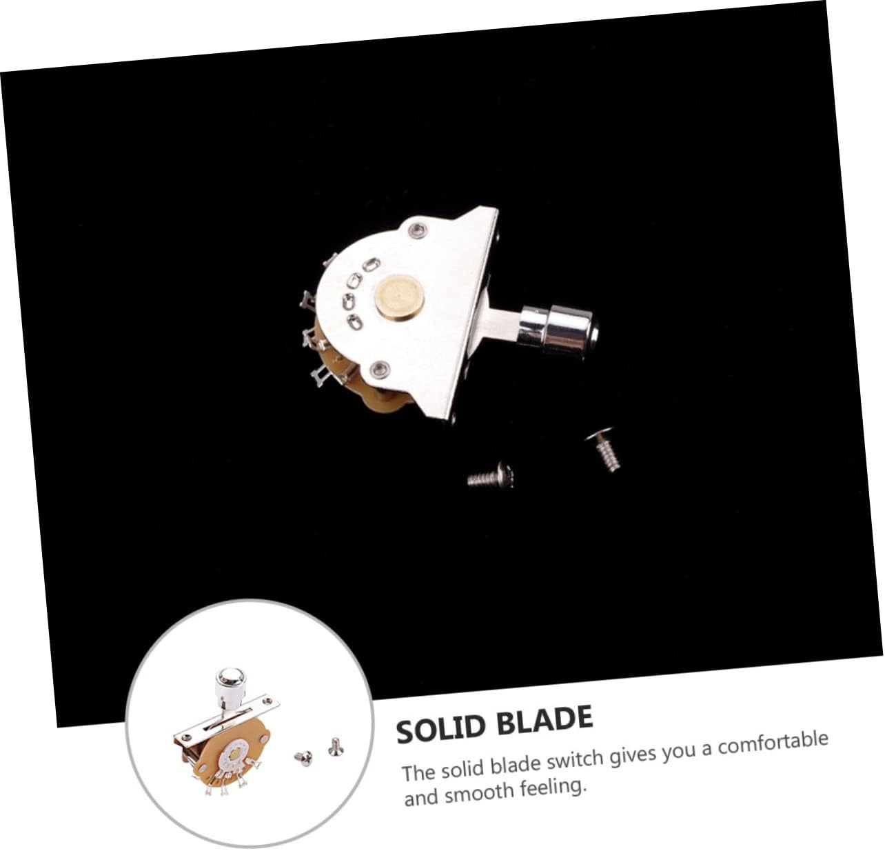 Totority 3 Way Pickup Lever 1 Set Switch Cap Guitar Accessories Alloy Three Way Pickup Lever image number 5