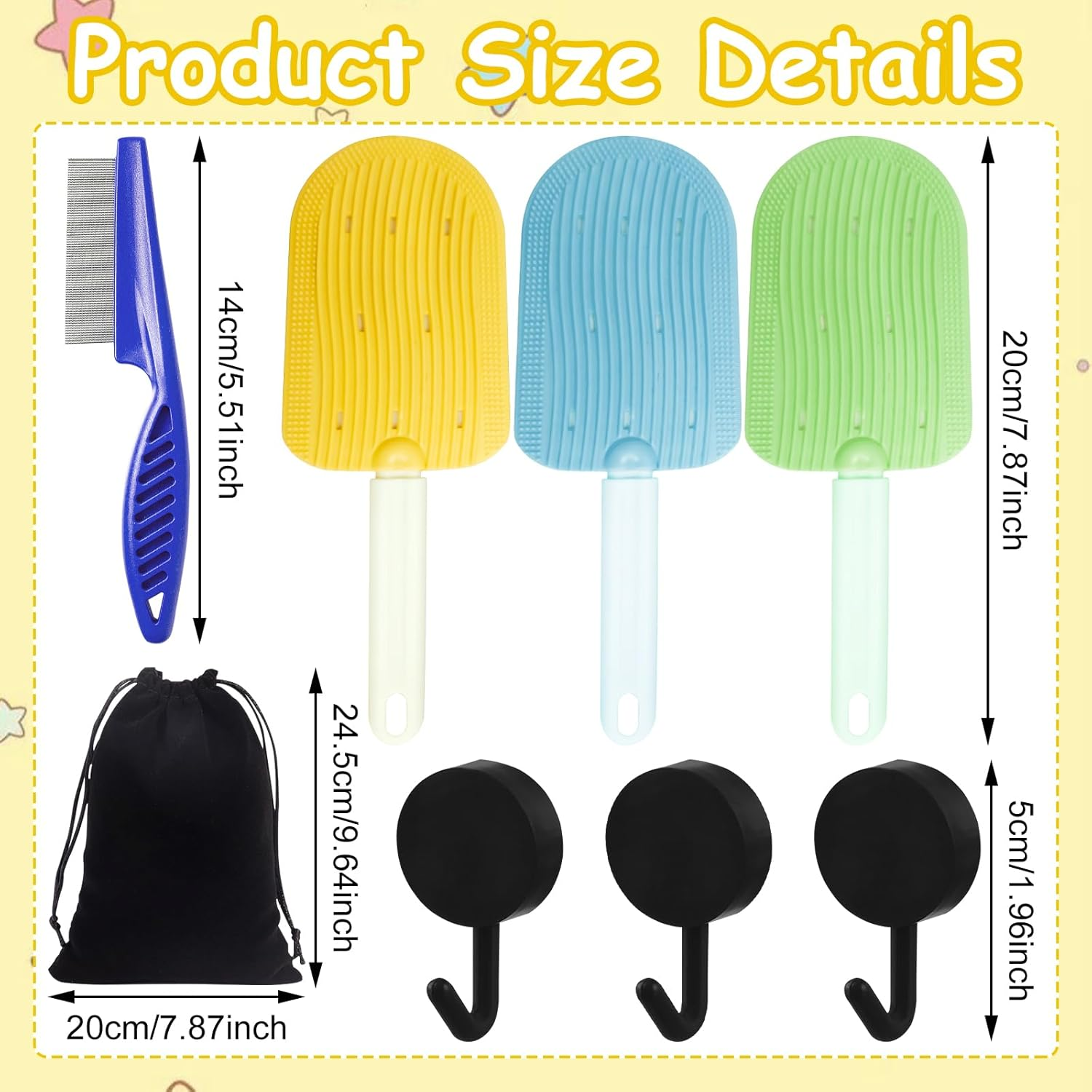 GAROMIA Cat Care Set 3 Pieces Pet Hair Remover Lint Shaver Pet Hair Remover Cat Hair Remover Cat Tongue Comb Clothes Brush Hair Comb Floating Hair for Animal Hair Knitted Carpet image number 1