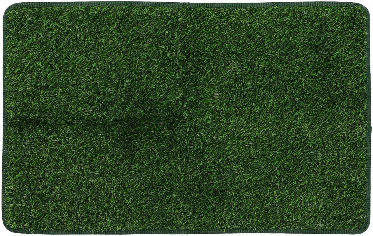 Artificial Grass Puppy Pee Pad for Small and Medium Dogs or Other Small Pets - 18"X28" Reusable Training Potty Pad - Dog House and Pet Supplies image number 4