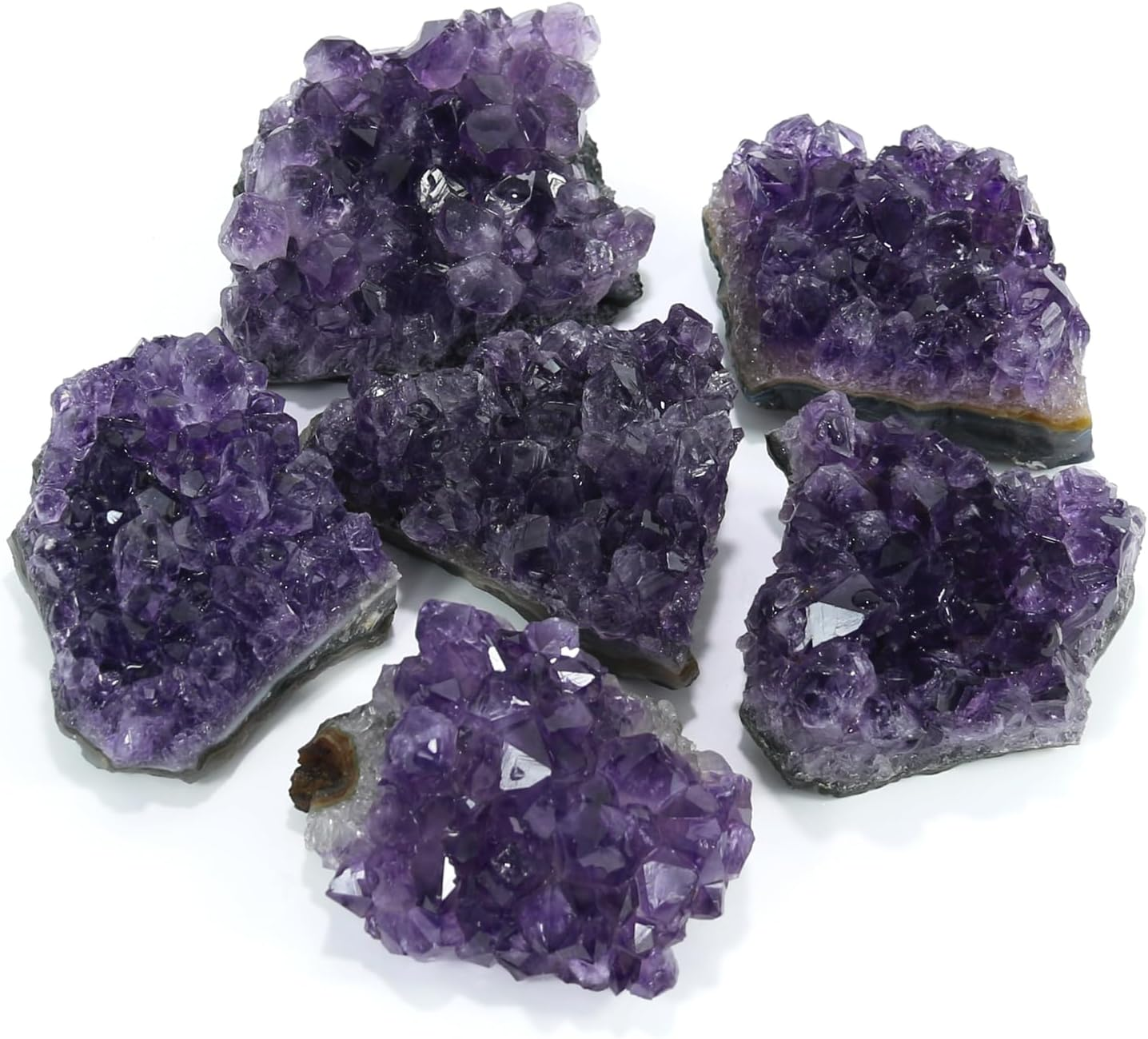 Amethyst Crystal Rock, Real Amethyst Stone, Natural Purple Crystals and Healing Stones, Amathesis Crystal Cluster Geode, Amatista Piedra Natural, Cuarzos Originales De Energia Y Piedras (100G)