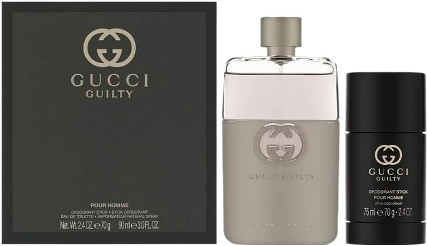 Gucci Men Guilty Pour Homme Eau De Toilette 90 Ml + Deodorant Stick 75 Ml 2-Pieces Gift Set