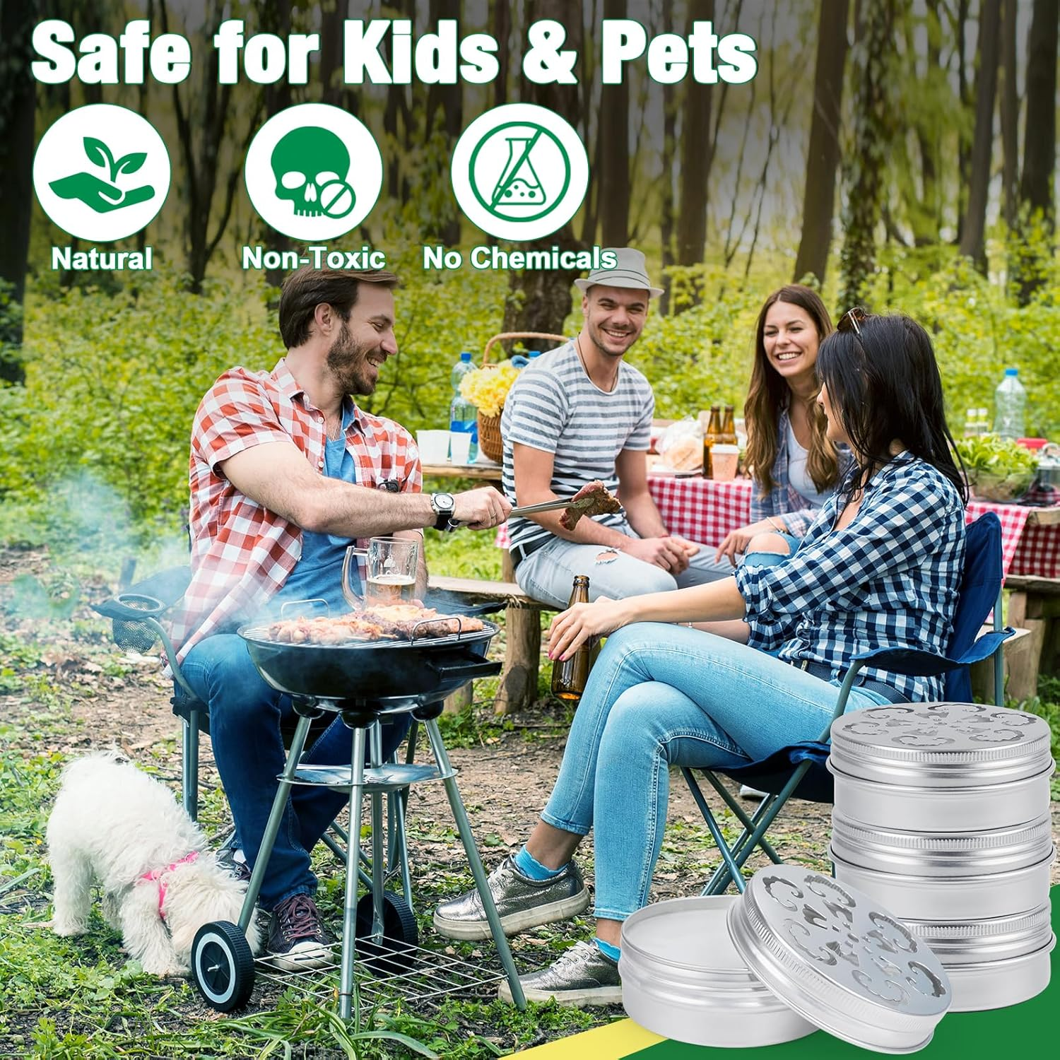 Snake Repellent for Yard Powerful, 4 Pack Snake Away Repellent for Outdoor Indoor, Pet Safe Snake Repellent for House Yard Garden Porch Garage Camping image number 1