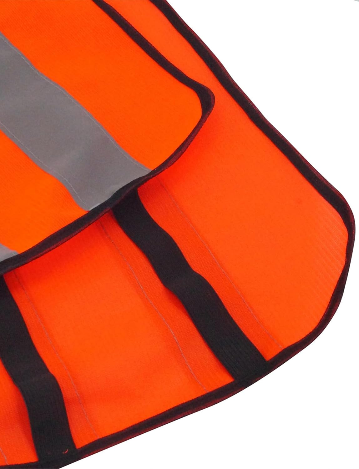 KEOYA Kids High Visibility Reflective Vest Fluorescent Neon Elastic Waist Strap Vest Pack for 2-10 Years - A 5-Pack Yellow image number 3