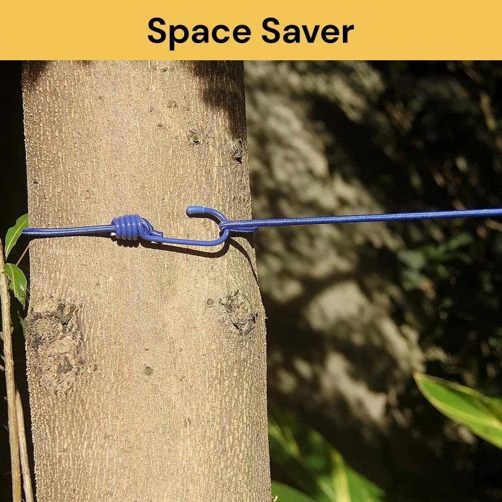 Spendeal Retractable Portable Clothesline for Travel, 12 Clips Camping Accessories Travel Clothesline for Outdoor Indoor, Retractable Clothes Line Elastic Clotheslines for Camper Hotel Room image number 2