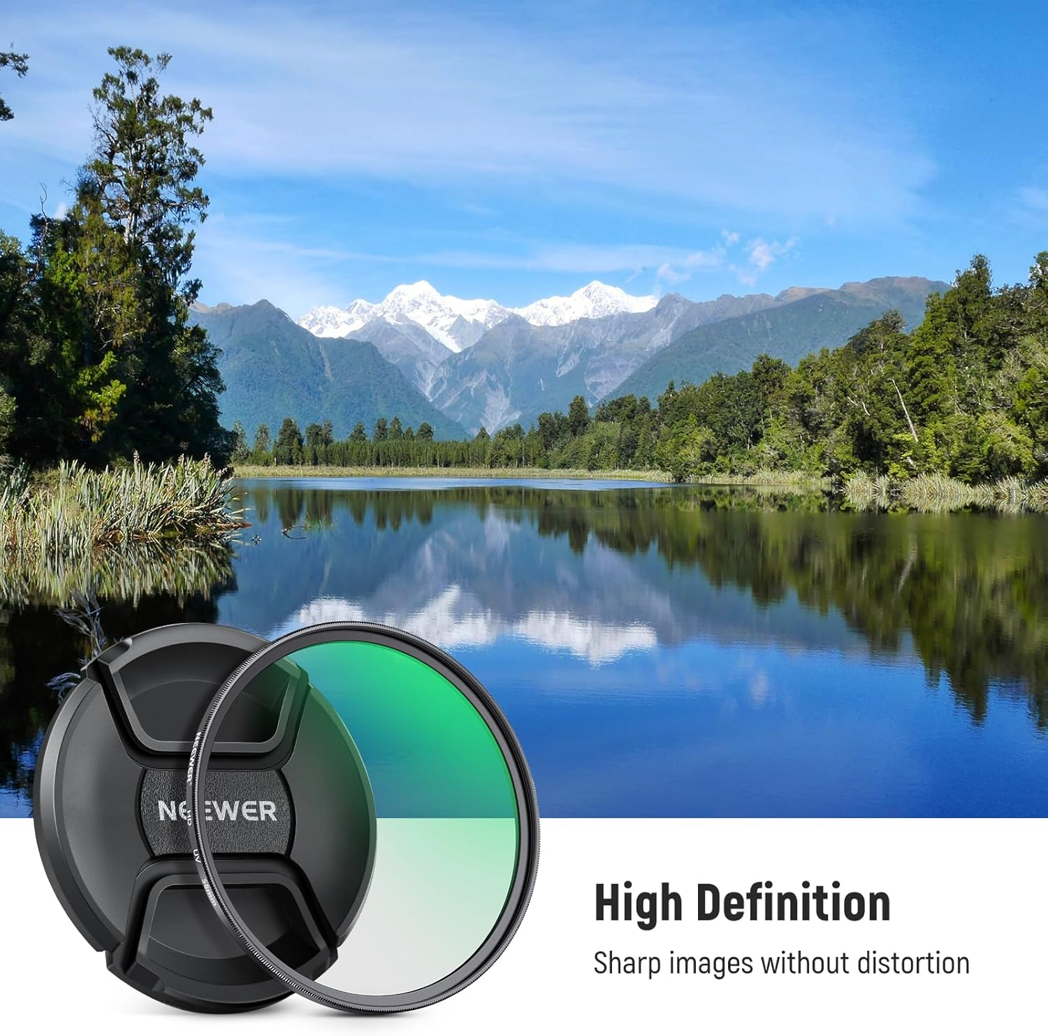 NEEWER 58Mm MC UV Protection Filter with Lens Cap, Multi Resistant Nano Coatings/Hd Optical Glass/Water Repellent/Scratch Resistant/Aluminum Alloy Ultra Slim Frame/Ultraviolet Filter image number 6