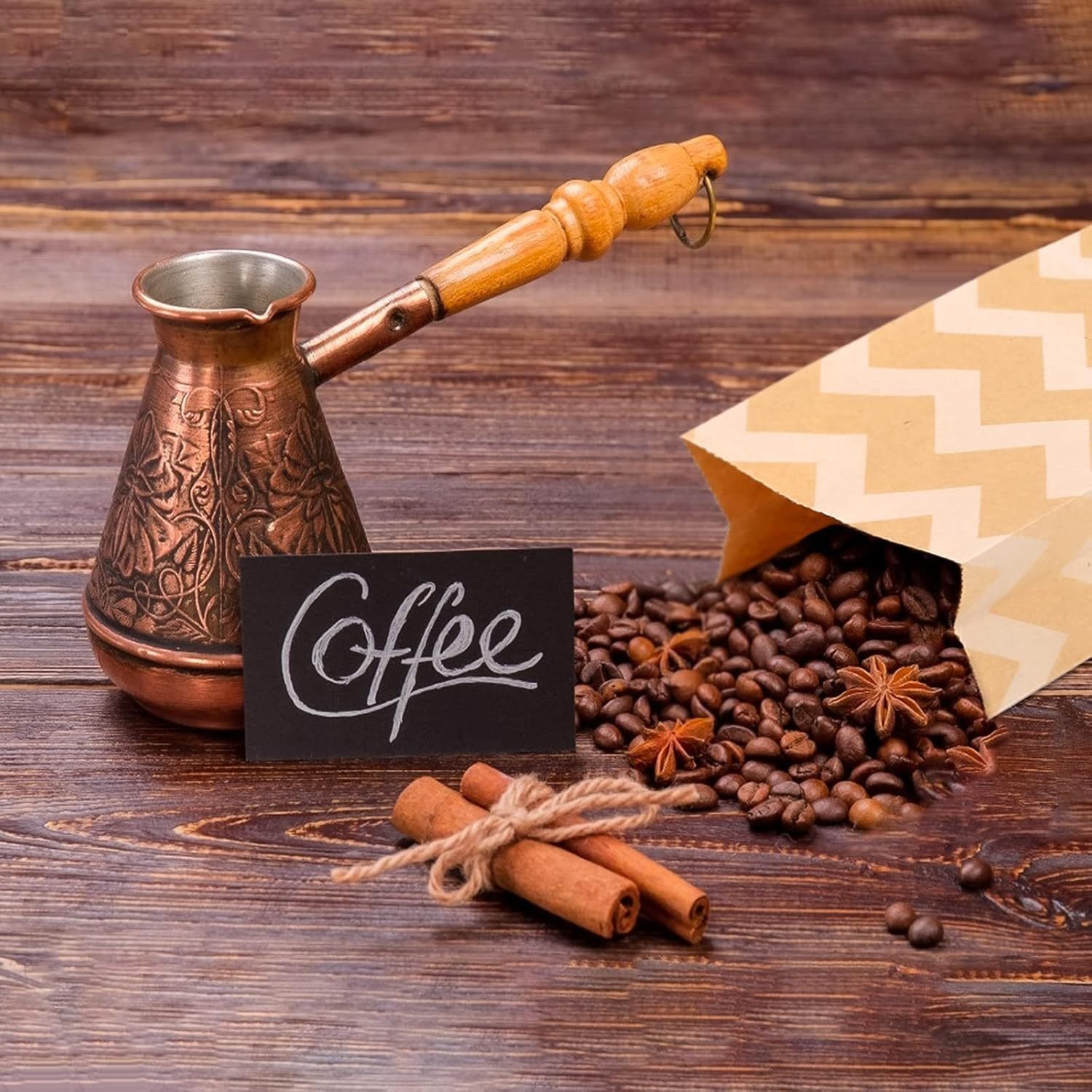 24PCS Kraft Paper Gift Bags Set with Thank You Stickers, 6 Mixed Patterns ﻿ image number 4