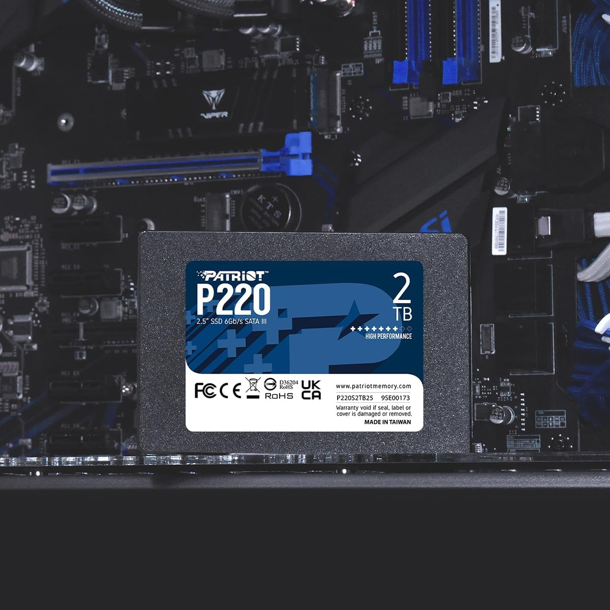 Patriot P220 2TB Internal SSD - SATA 3 2.5" - Solid State Drive - P220S2TB25 image number 1