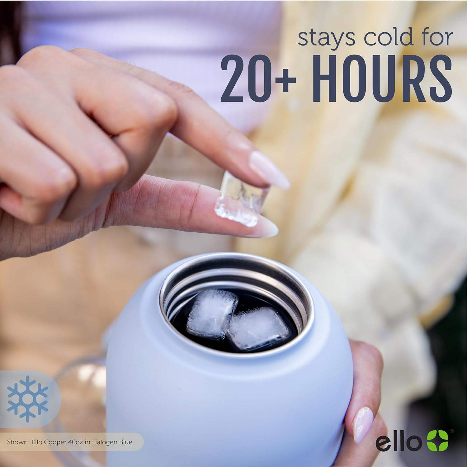 Ello Cooper Vacuum Insulated Stainless Steel Water Bottle image number 1