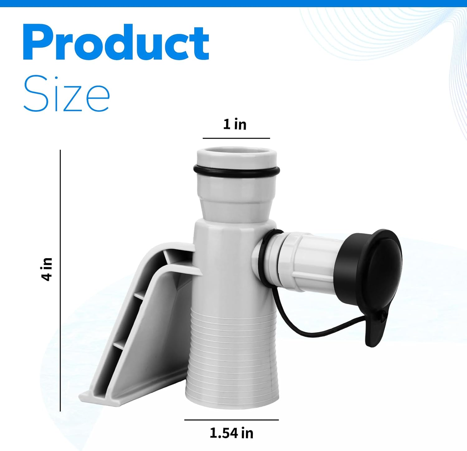 Pool Pipe Holder Air Jet Valve Kit for Intex above Ground Pool, Pool Hose Holder Compatible with Intex Replacement Part 637R 12363 12368