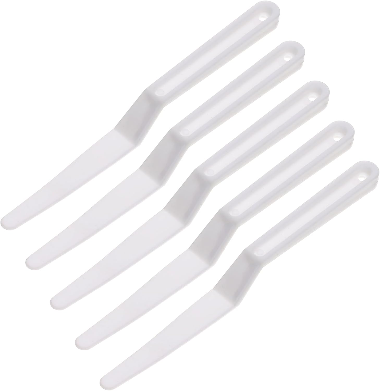 5 Pack Window Tint Shank Squeegee Tools, Corner Shank Gasket Squeegee Scraper Vinyl Wrap Tools Flat Lip Film Installation for Car Window Tinting, White image number 6