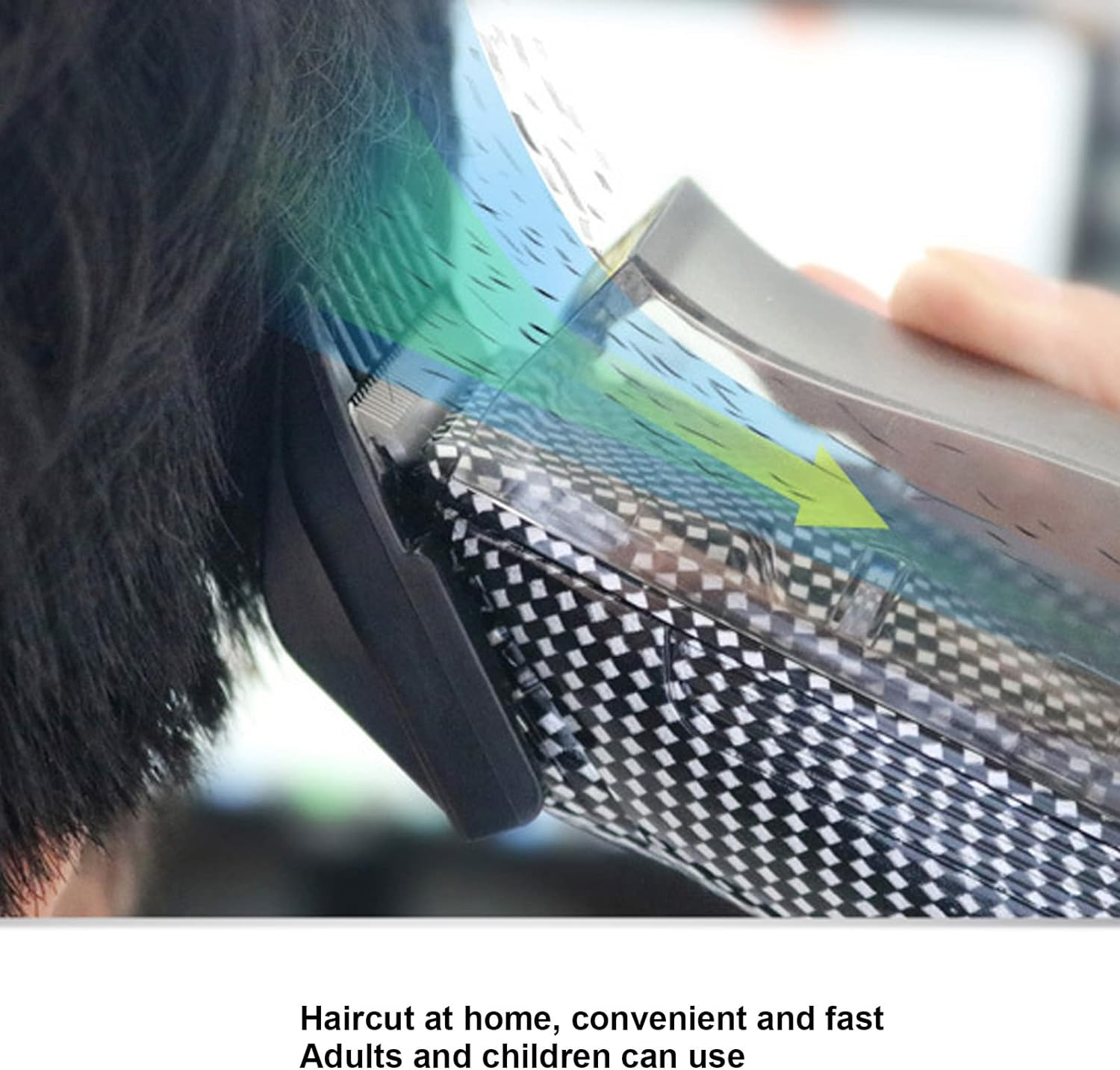 Hair Clippers, Wireless Pro Hair Trimmer and Trimmer via USB, Wireless Hair Clipper with Automatic Hair Suction, Hair Cutting Set for Men, Women image number 3