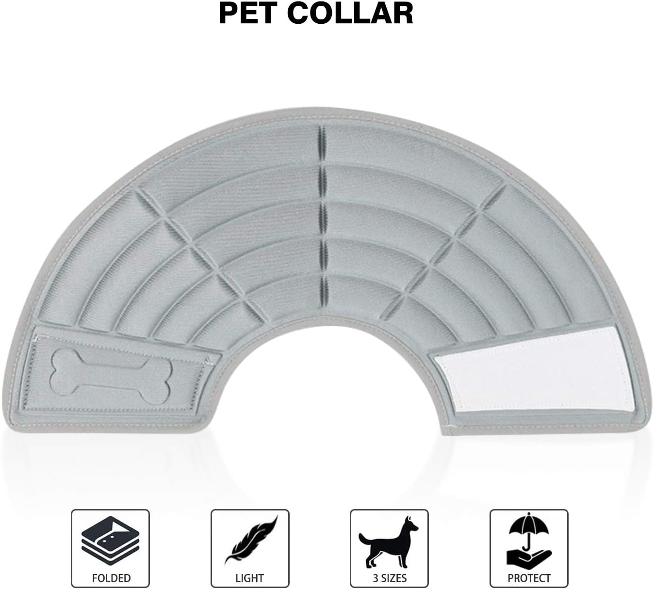 PETCUTE Protective Collar for Dogs Cats Funnel for Dogs Soft Protective Collar Leak Protection for Cats Wound Healing Collars Funnel Dog