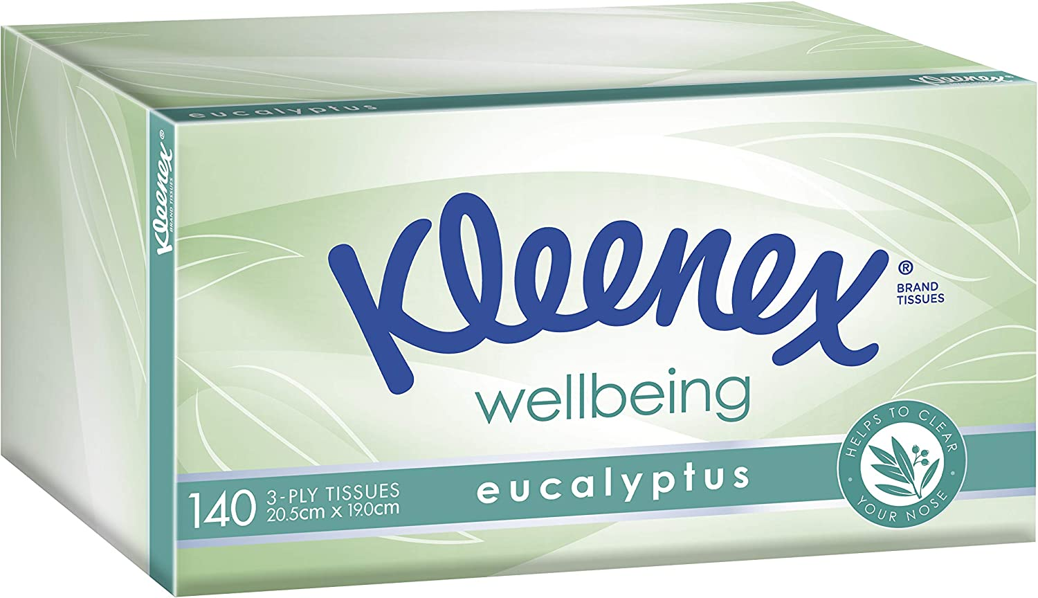 Kleenex Eucalyptus 3 Ply Facial Tissues 140 Count image number 1