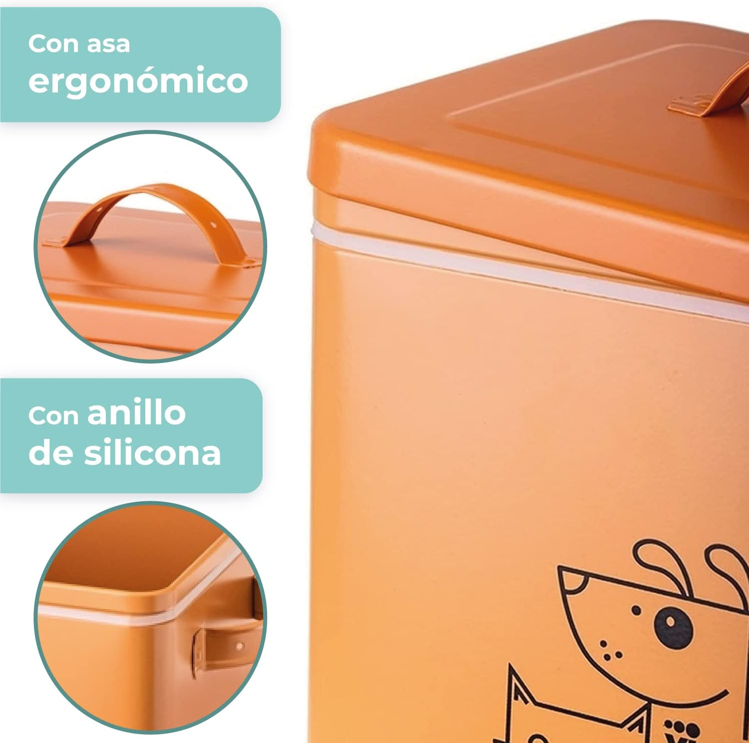 Vigar Pets Club Food Storage Container, 12 Litre Capacity image number 5