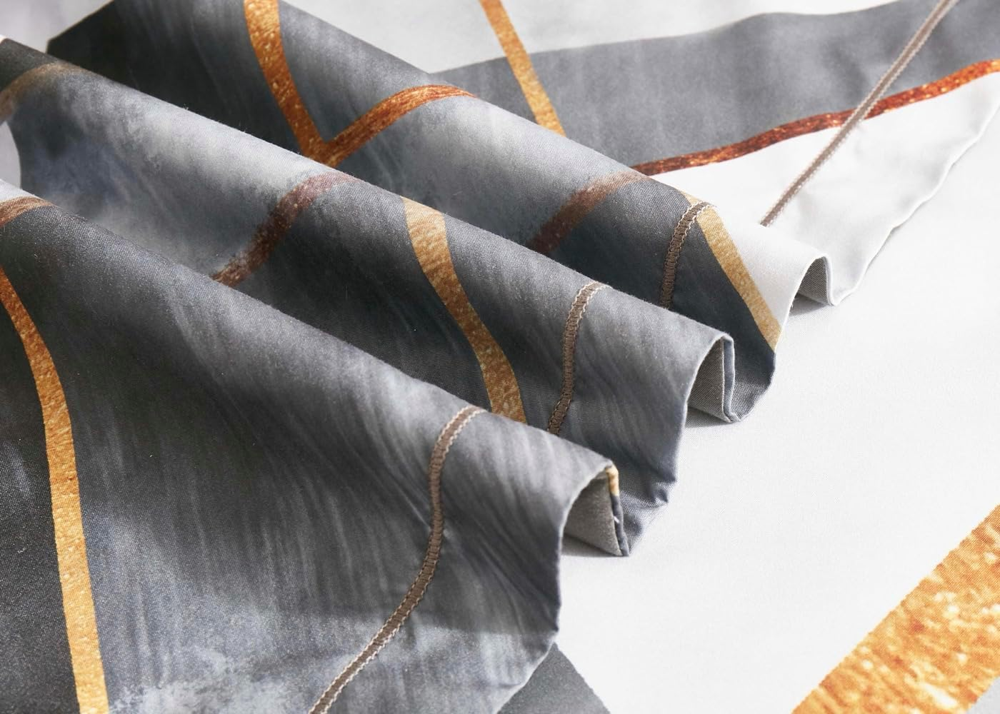 Modern Quilt/Doona/Duvet Cover Set (Queen/King/Super King Size Bed) (Grey-Shades, Queen) image number 3