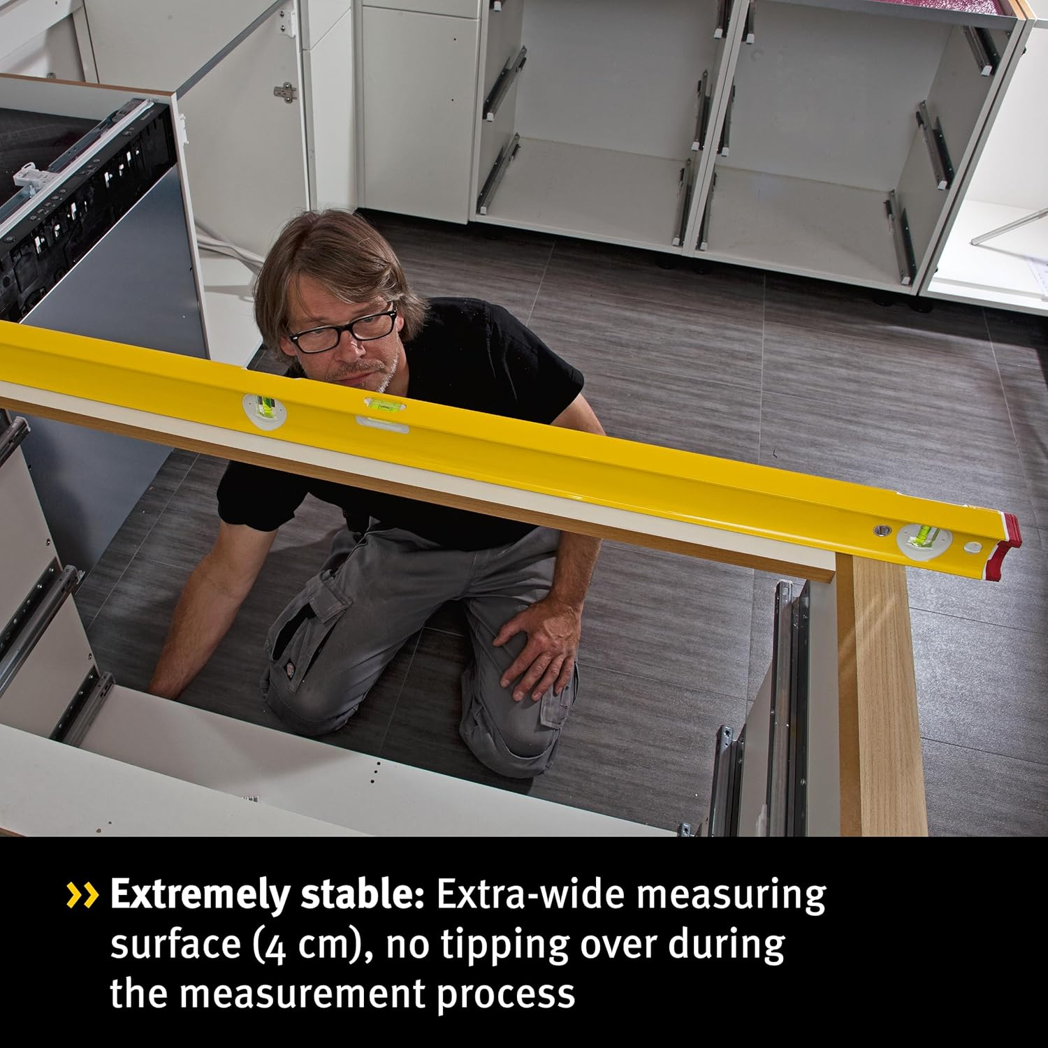 Stabila 18371 R-TYPE 60Cm Spirit Level, Yellow/Black