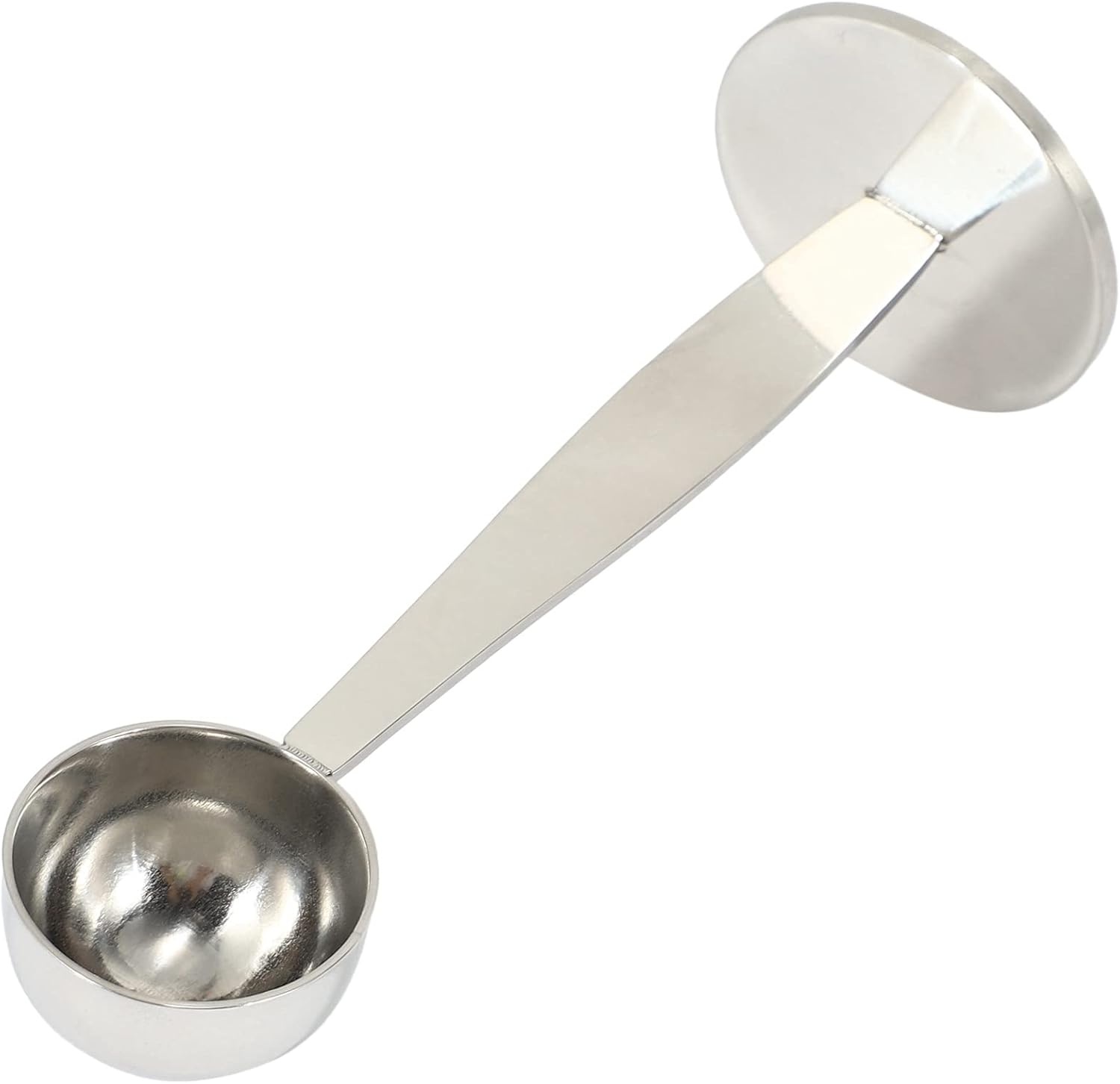 2X Espresso Stand Coffee Measure Tamper Spoon Stainless Steel Coffee & Tea Tools Measuring Tamping Scoop 1 Pieces Silver image number 4
