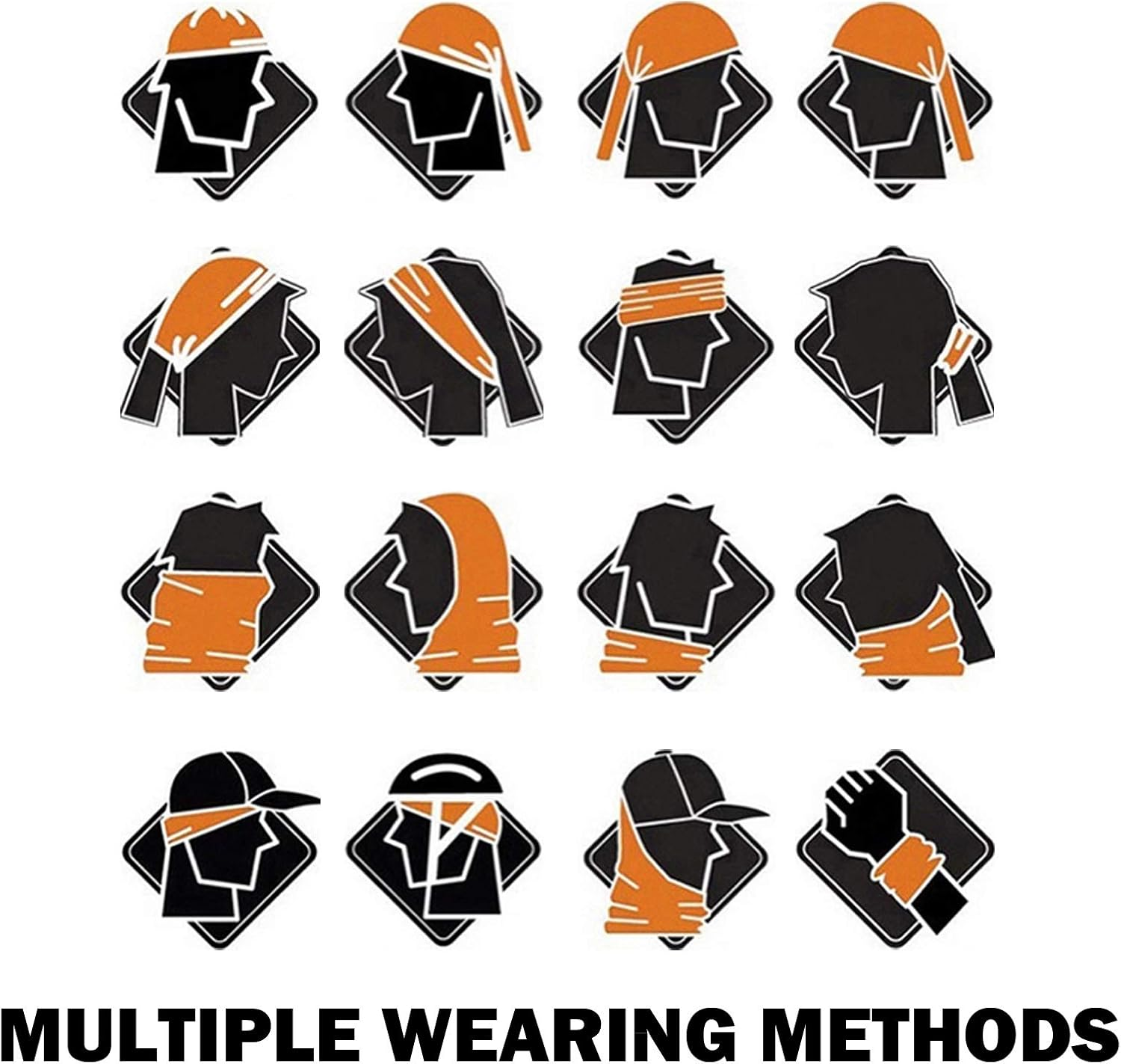 SMEHCF 4 Headband Bandana Balaclava Half Face Mask Shield Head Hair Scarf Neck Gaiter Hat Multipurpose for Women Men Breathable Reusable Washable Camo Cashew Flower Black Grey - 4 Colorful Flower image number 2