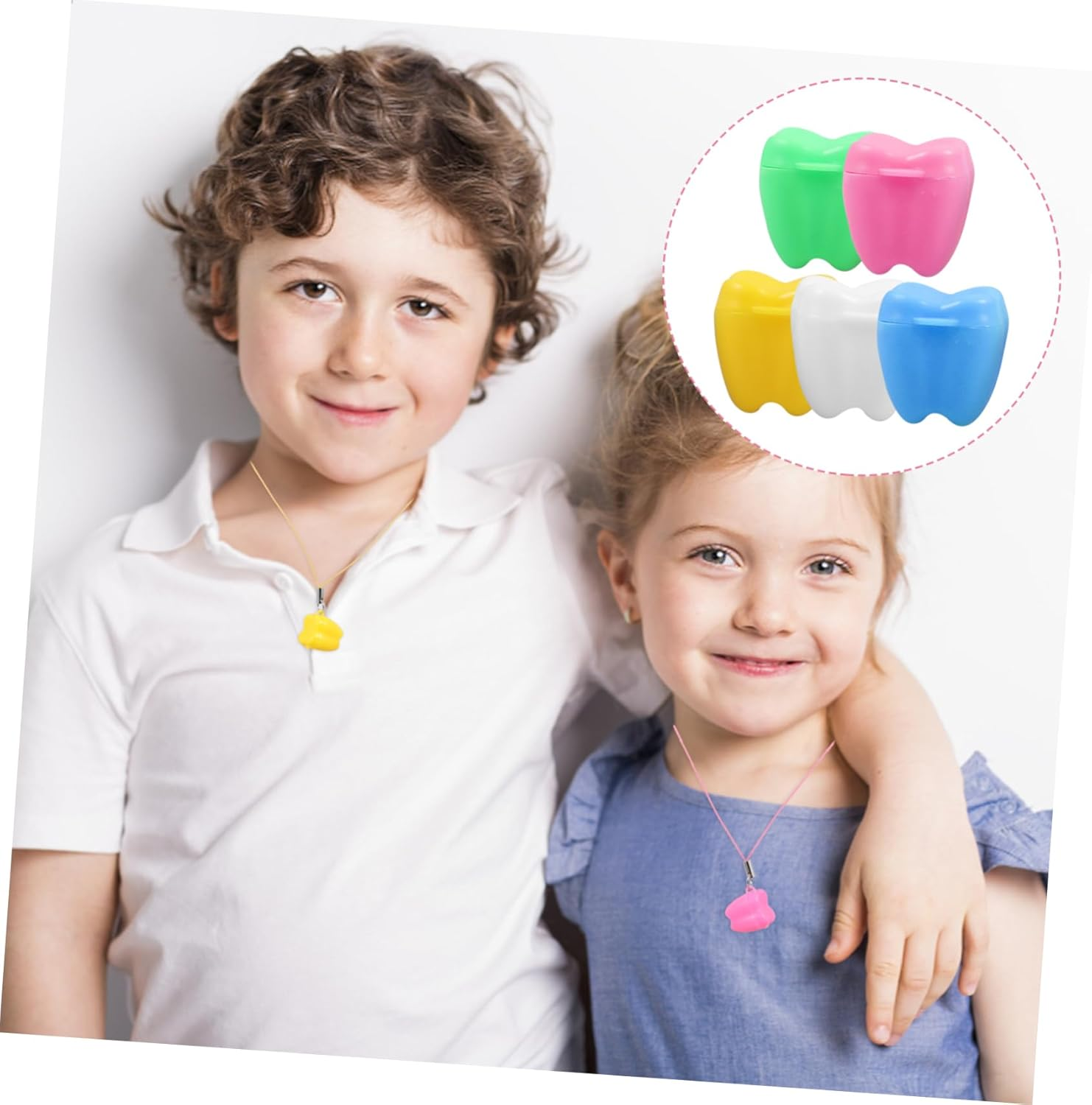 20Pcs Boys and Girls Tooth Holder for Teeth Keepsake Storage Box Souvenir Organizer for for Newborns and Toddlers image number 2