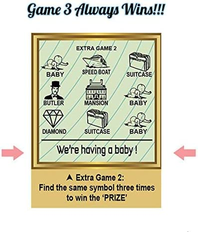 5PK Pregnancy Announcement Replica Scratch off Cards | Perfect Keepsake for Announcing Pregnancy image number 4