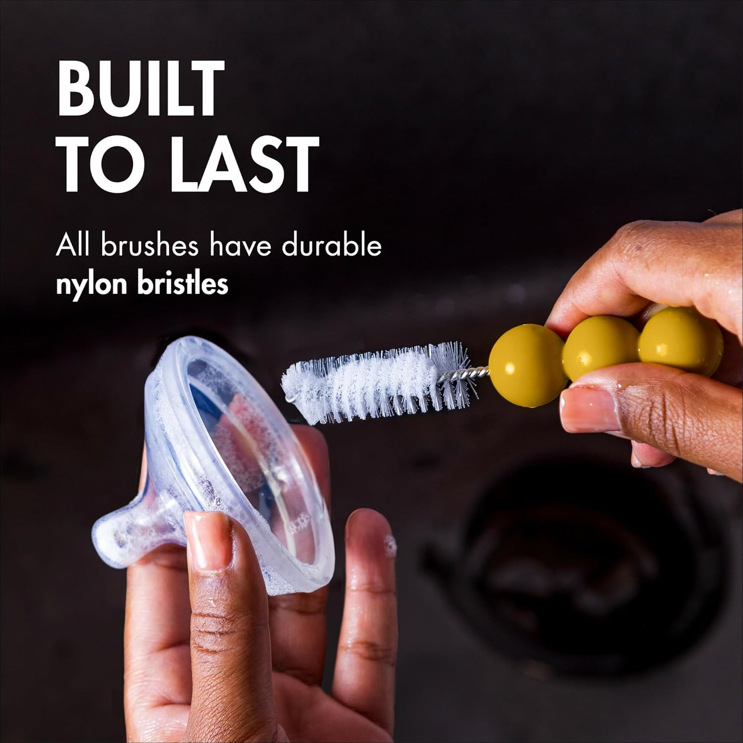 Boon MOD&trade; Baby Bottle Cleaning Brush Set - Deco image number 4