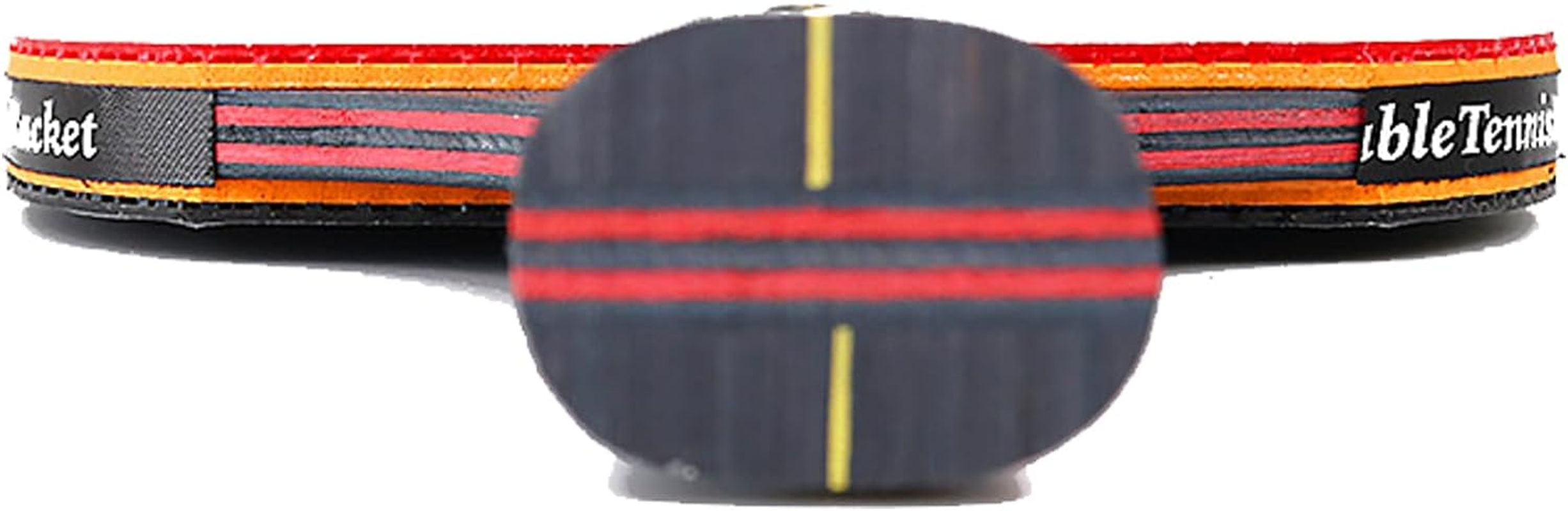 6 Star Ping Pong Paddles, 7-Ply Blade, Premium Rubber, Advanced Training Table Tennis Rackets/Bats Long Handle with Carry Case image number 2