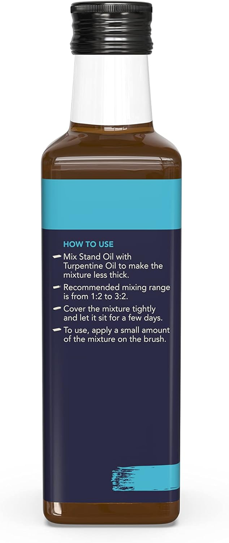 Aeroplane - Stand Oil for Artists - Removes Brush Strokes, Premium Art Supply (100 ML) (Amber, 100ML) image number 3