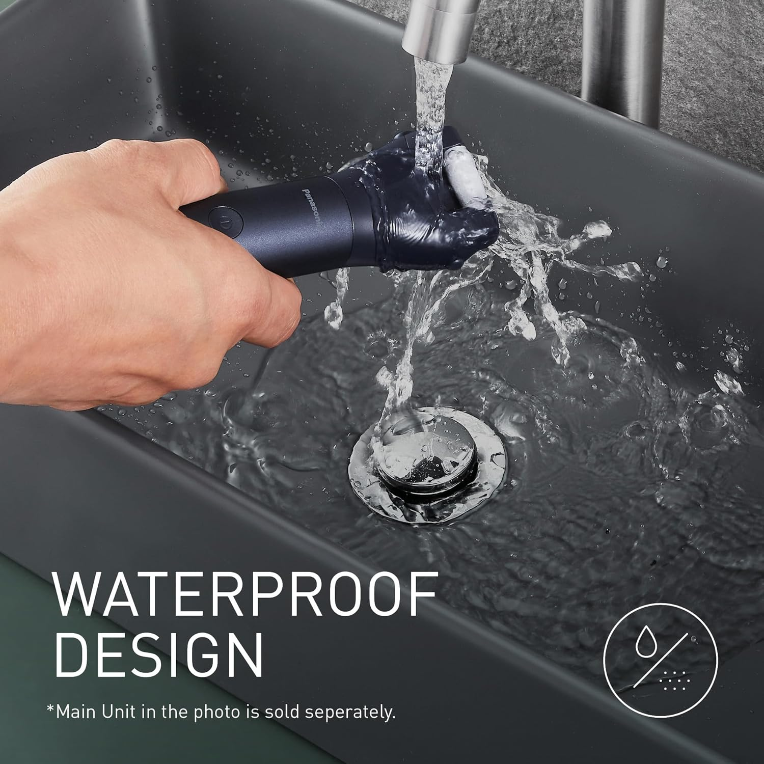 Panasonic ER-CFC1 Multishape Modular Personal Care System, Foot Care Head Attachment, Electric Foot File, Hard Skin Remover, Micro-Ceramic, Black image number 6