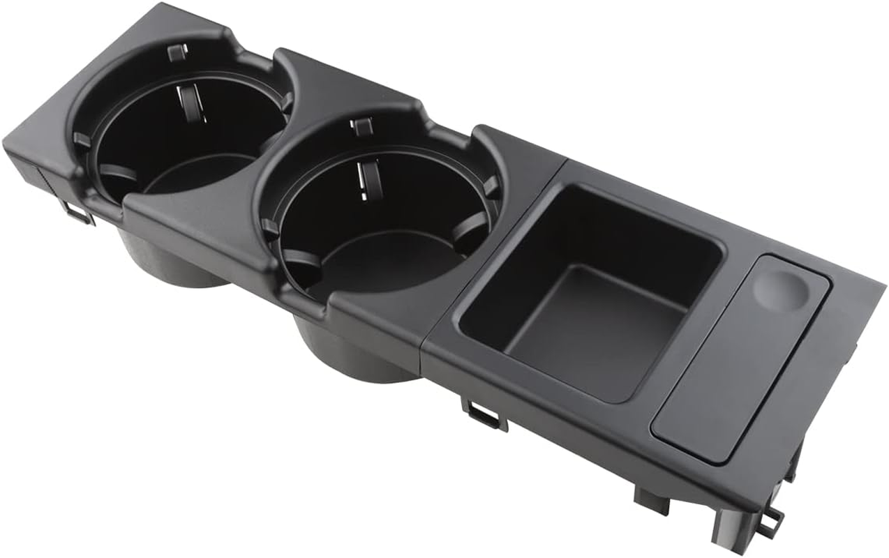 Cup Holder Fits 1998-2005 E46 3 Series 318I 320I 325I 328I 330I Front Drinks Holder Center Console Replace 51168217953 Black Attachment image number 2