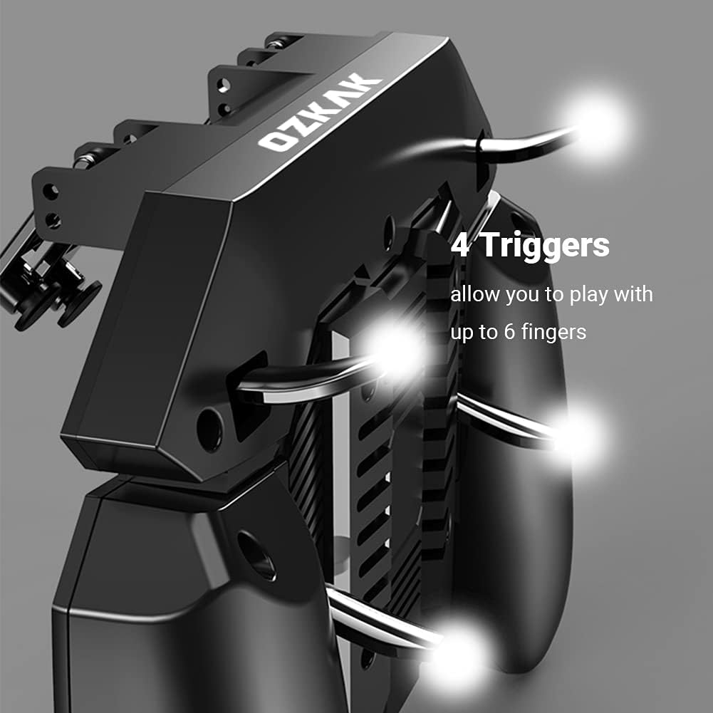 Ozkak Mobile Game Controller Smartphone Mobile Phone Gamepad, 4 Triggers L1R1 Universal for Android Ios Iphone Samsung Huawei image number 3