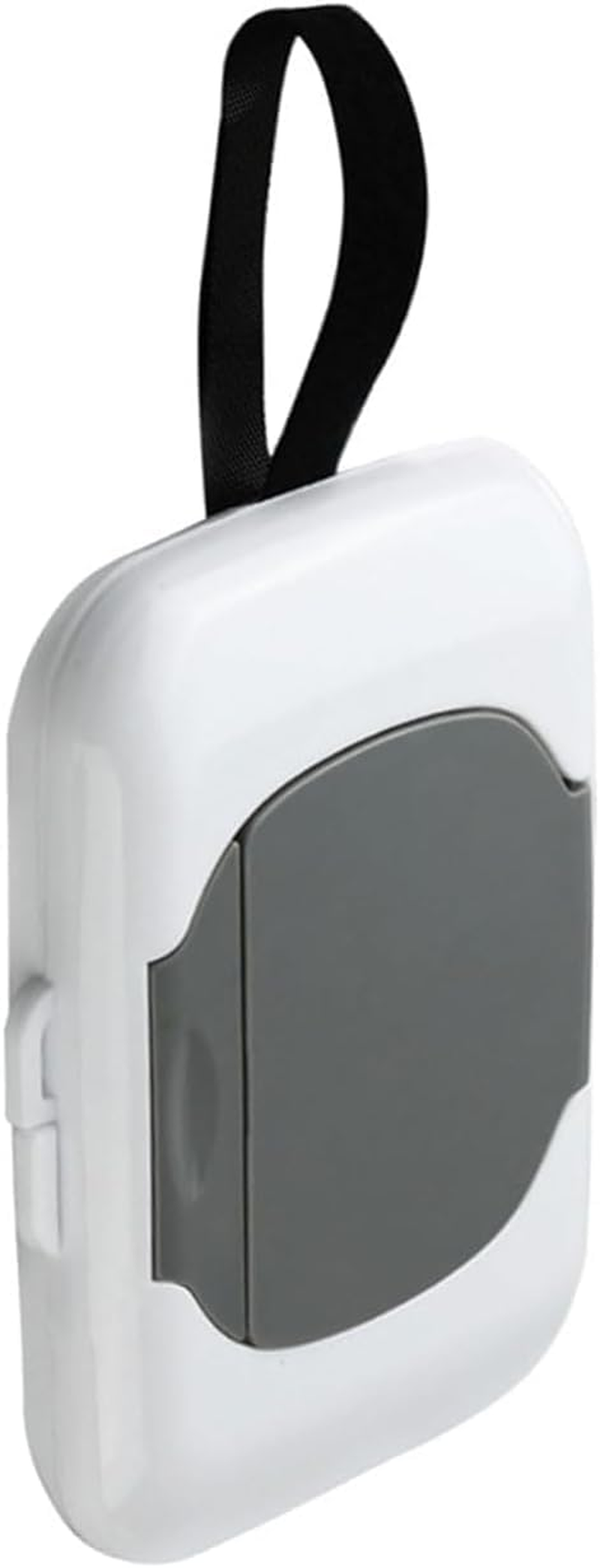 Gray Travel Wipe Holder, Wipes Dispenser, Travel Wipes Case, Reusable Wet Wipe Container Box Strollers Hanging Dispensers Refillable Wipe Case Safe Wet Storage Wipe Holders Wipes and Holders image number 3