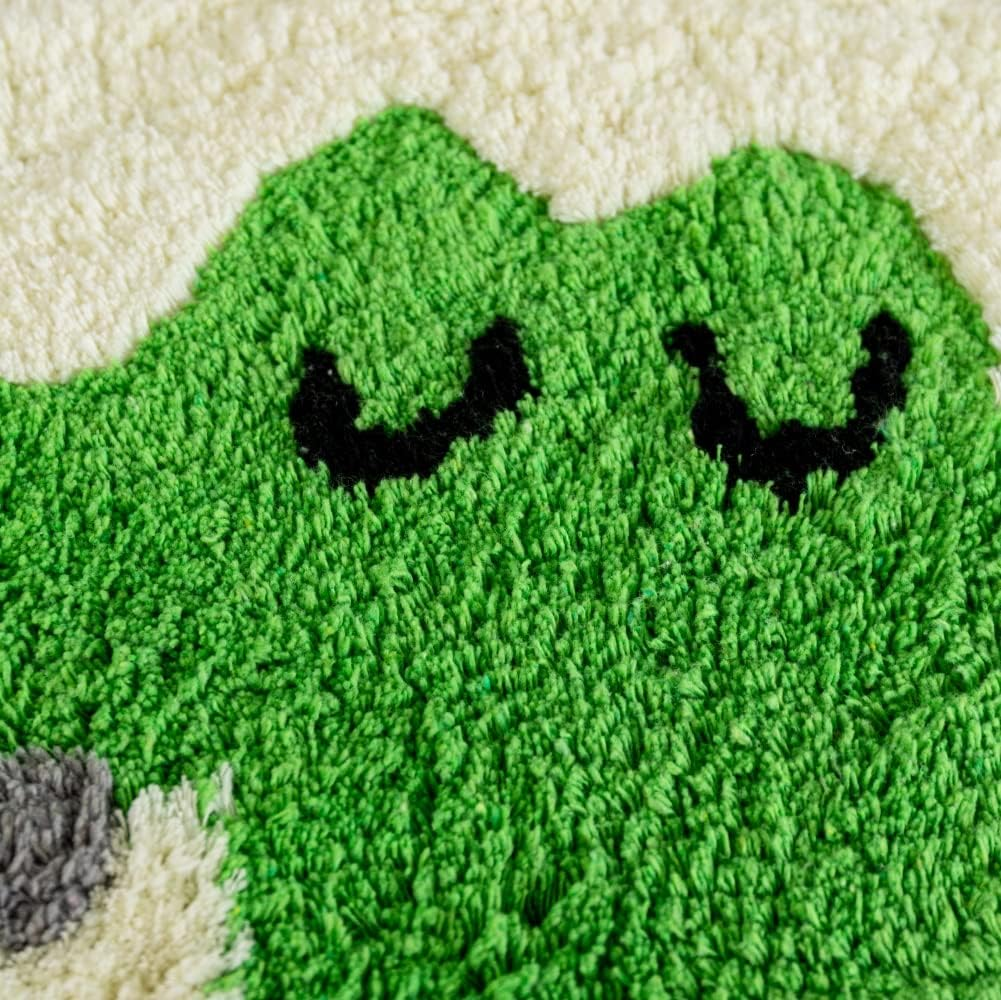 Cute Soft Crocodile Shaped Animals Bath Mat Area Rug for Bedroom Kitchen Bathroom Floor Water Absorption Non-Slip Small Carpet Door Mat Playmat 19.7In X 29.5In/50X75Cm image number 1