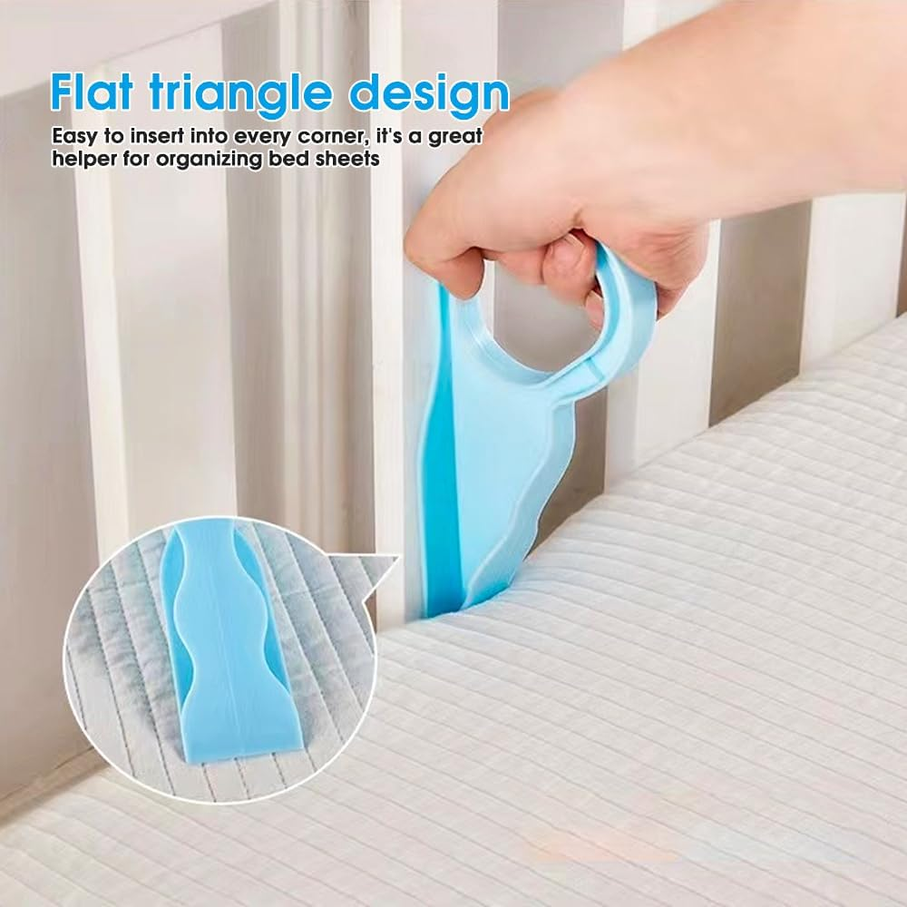 Living Today 2PK Extra Large Mattress Lifter, Bed Maker & Mattress Lifter Tool - Blue Plastic - Queen Size - Firm - Easy Sheet Changing & Back Strain Relief image number 6