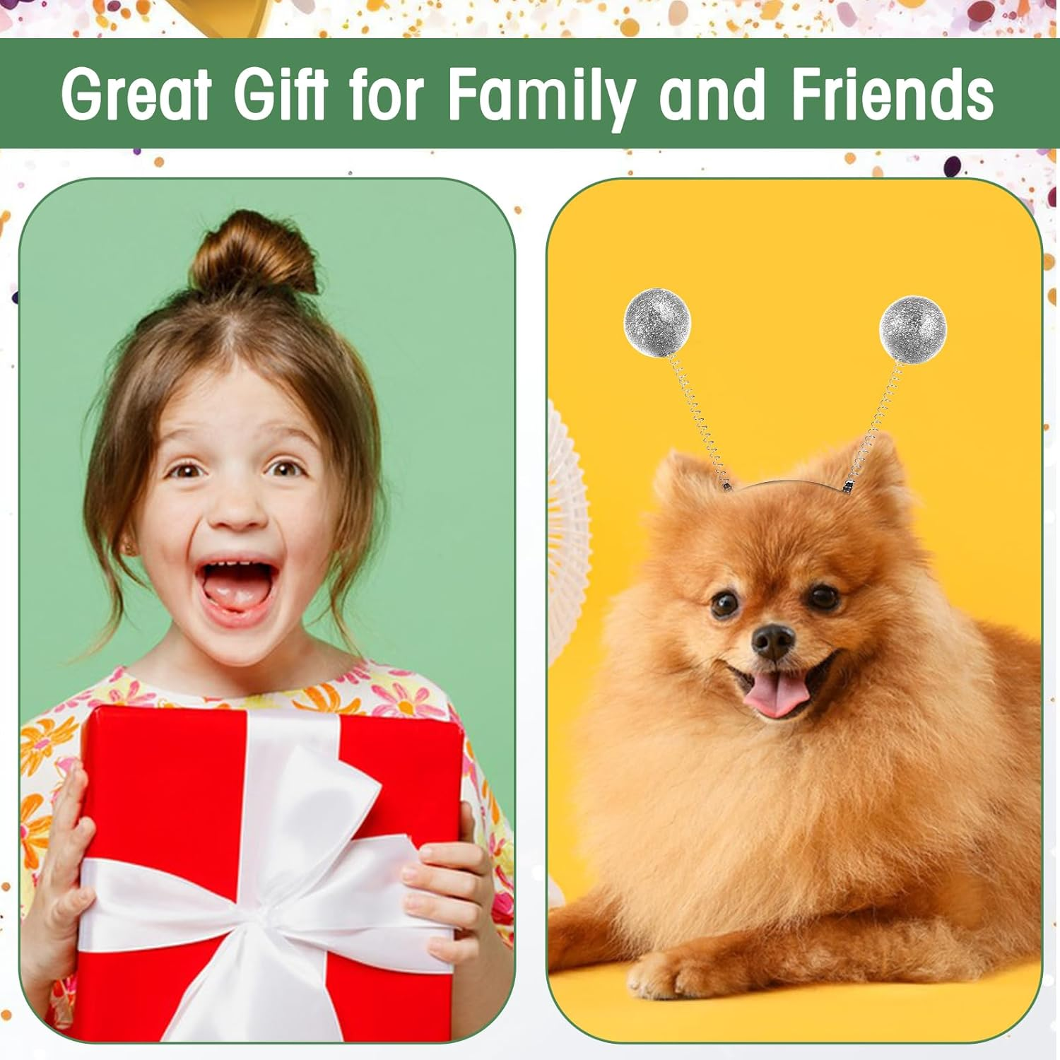 Alien Headband for Adults Women, Glitter Alien Costome Accessories Alien Antenna Headband for Space Theme Party Costume Outfit