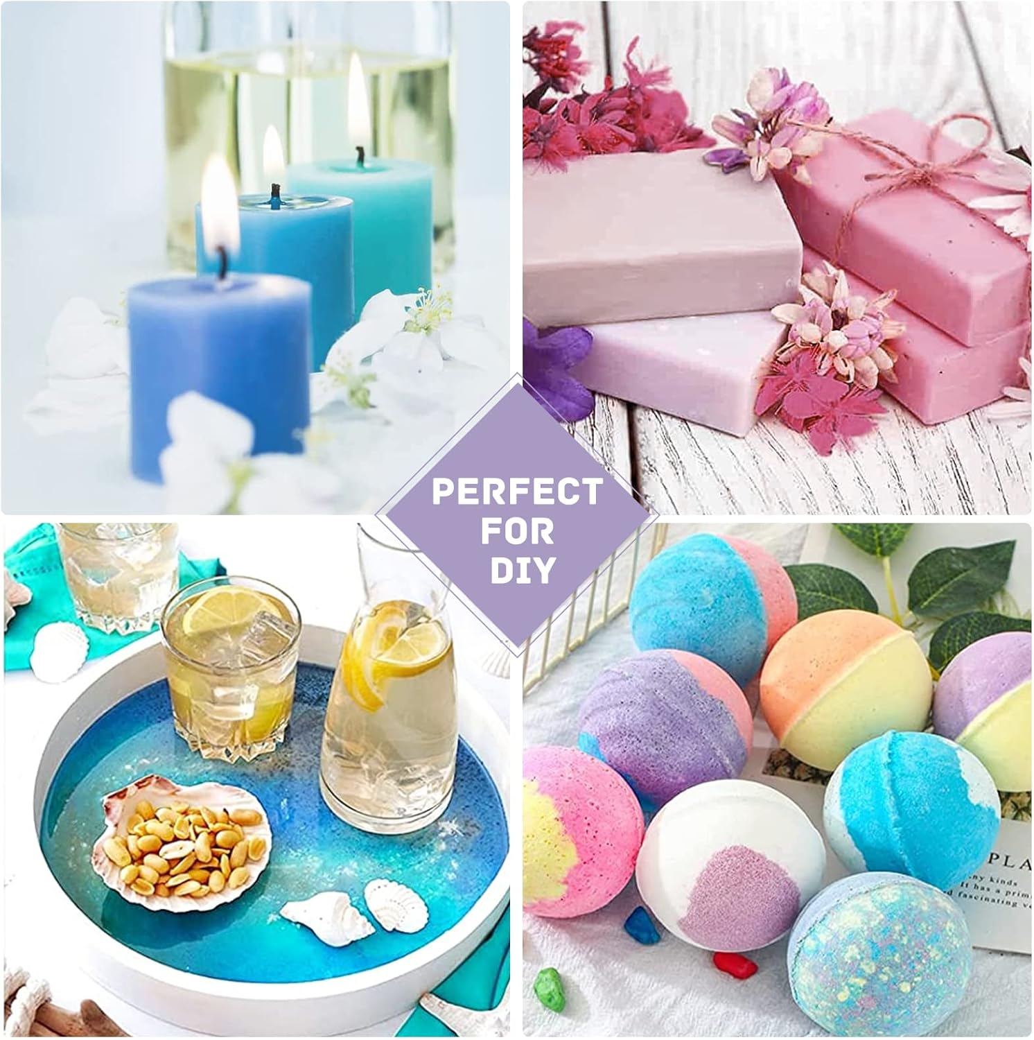 SEISSO Mica Powder for Epoxy, Mica Pigment 32 Colors Vibrant Shimmery with Labeled Jar, Epoxy Resin Project, Crafting, Soap Making Supplies, Lip Gloss, Slime, Bath Bomb, Acrylic Paints, 5 Grams/Color - New 32 Colors image number 1