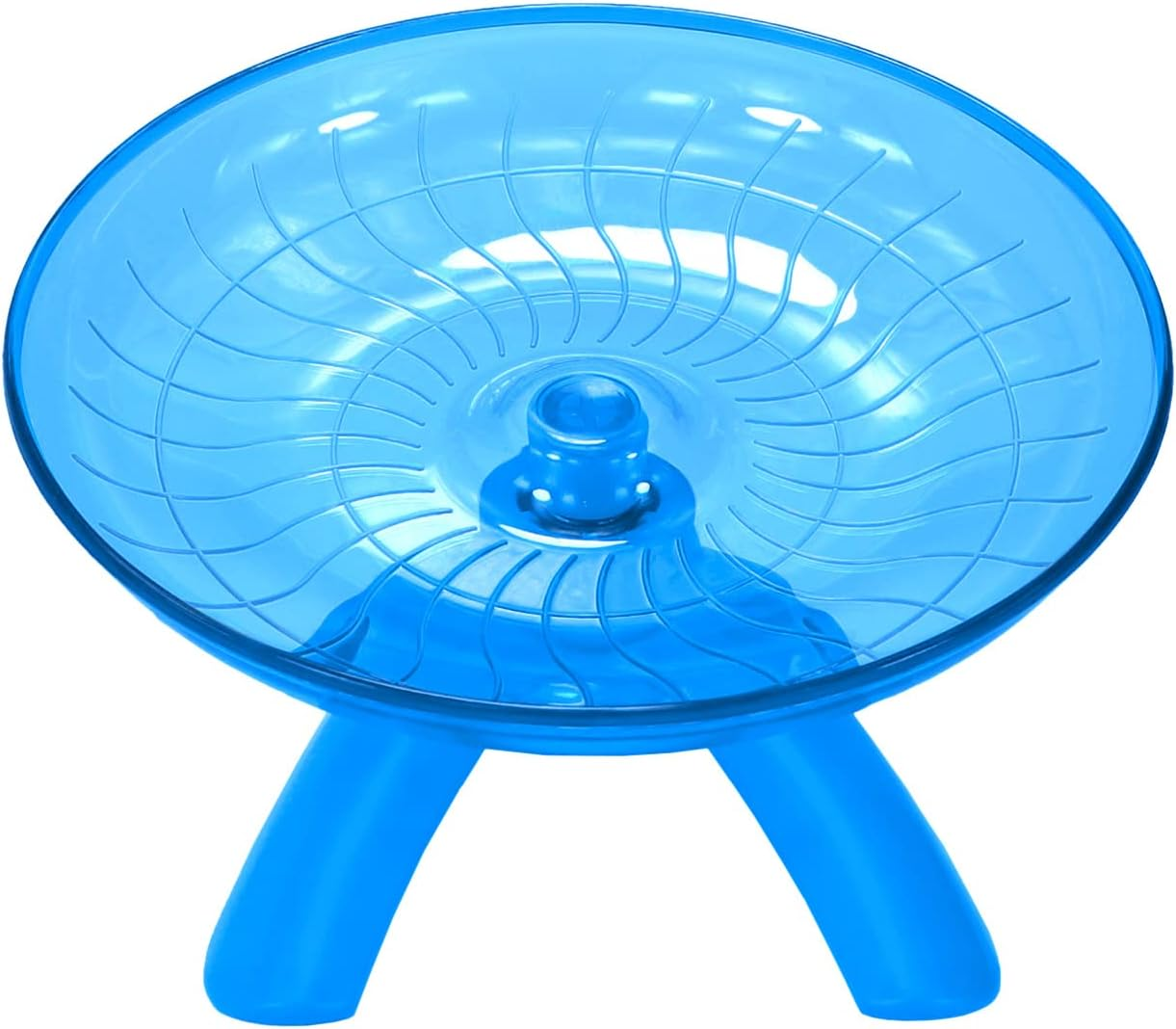 Hamster Wheel Hamster Flying Saucer Silent Exercise Wheel Running Wheel for Dwarf Hamsters Gerbil Mice Small Animals (Blue) - White image number 7