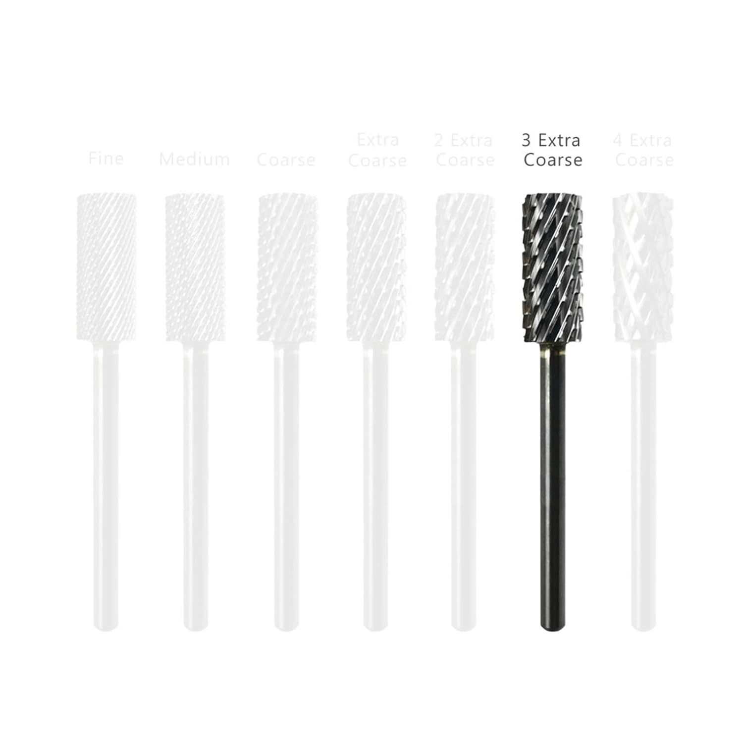 Small Barrel Bits 3/32 Carbide Nail Bit Milling Cutter for Manicure Nails Drills Accessories