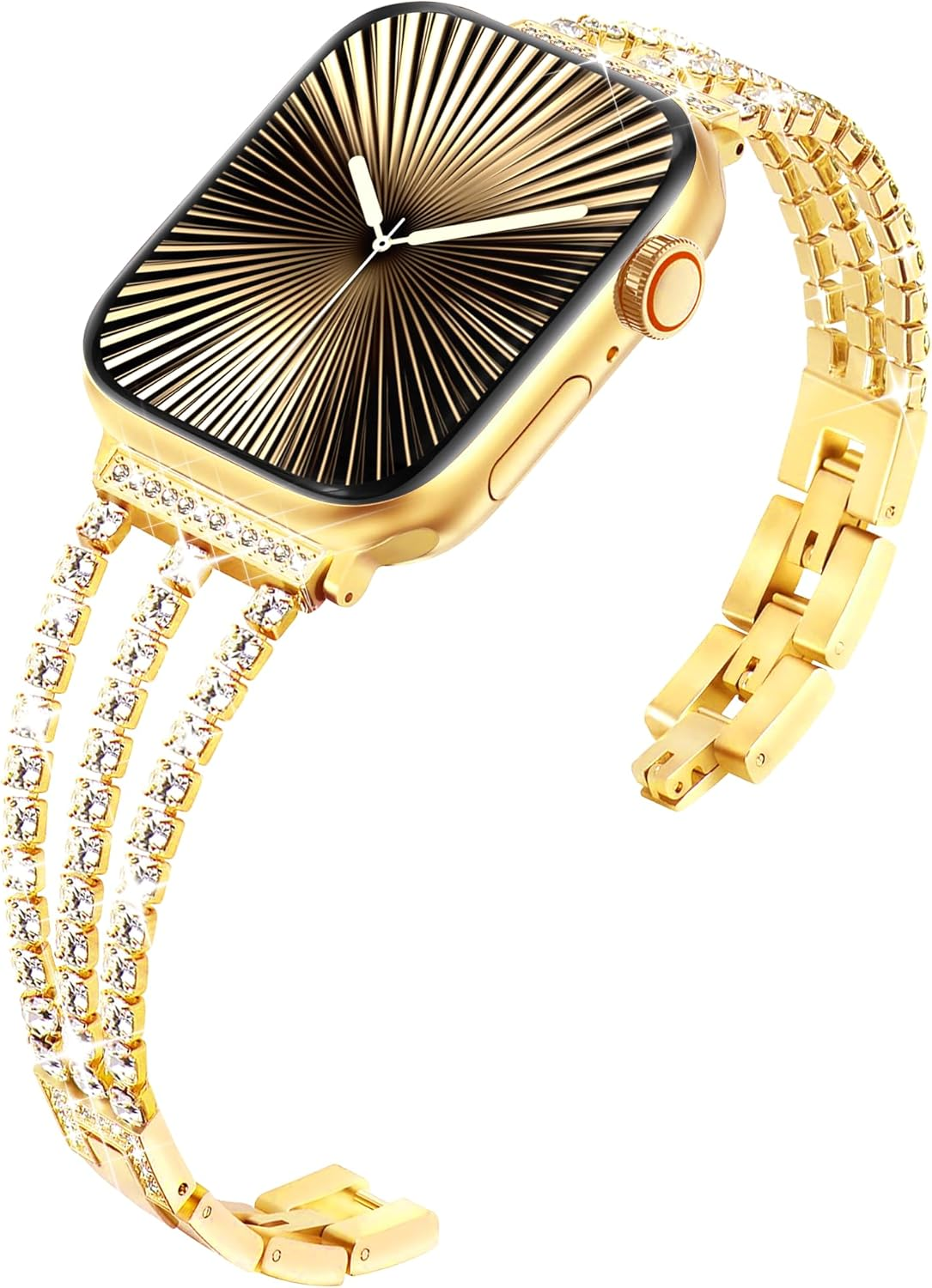 Ocaer Compatible with Apple Watch Band 42Mm 41Mm 40Mm 38Mm 46Mm 45Mm 44Mm 49Mm, Bling Metal Strap for Iwatch Series 11 10 9 8 7 6 5 4 Ultra SE 3 2 1,Thin Jewelry Apple Watch Bracelet Bands for Women