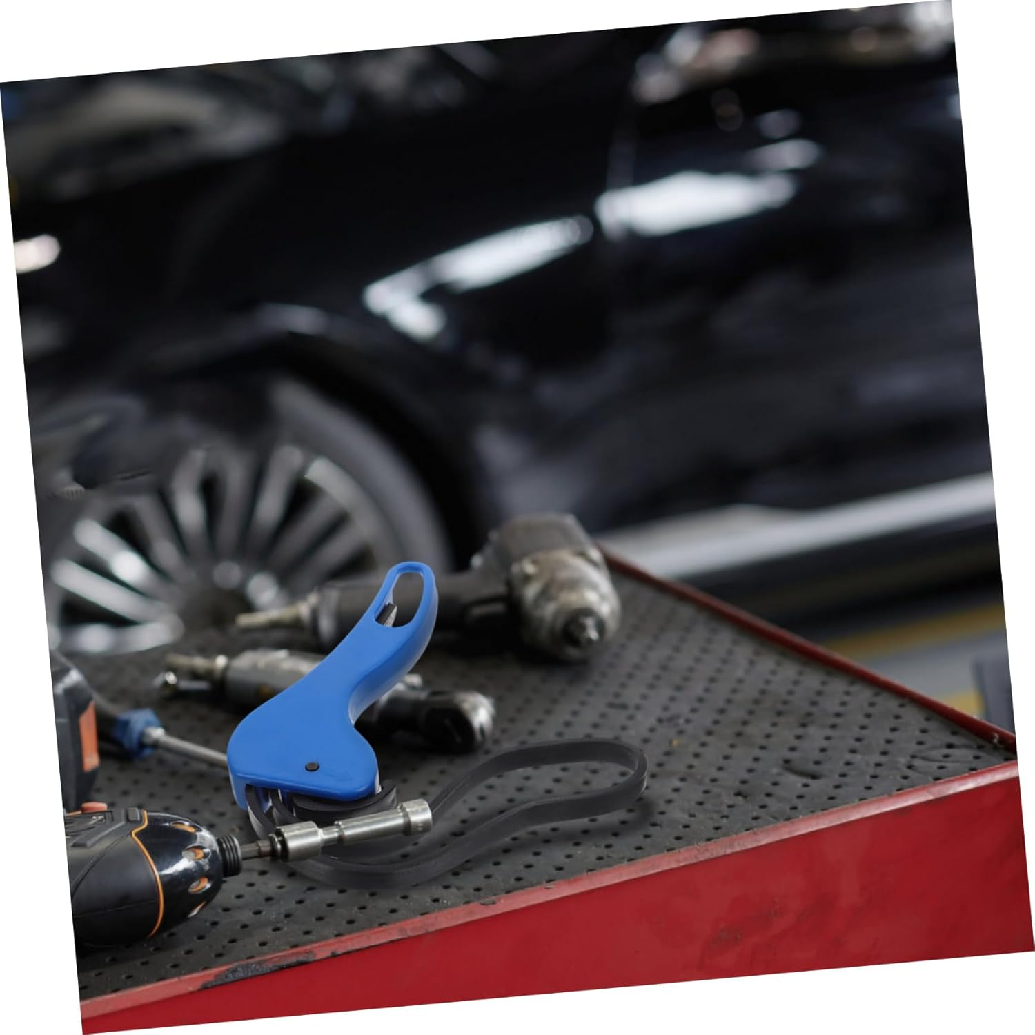 WEKADRIN Adjustable Strap Wrench Heavy Duty 6-Inch Blue Multifunctional Automotive Repair Tool for Maintenance image number 4