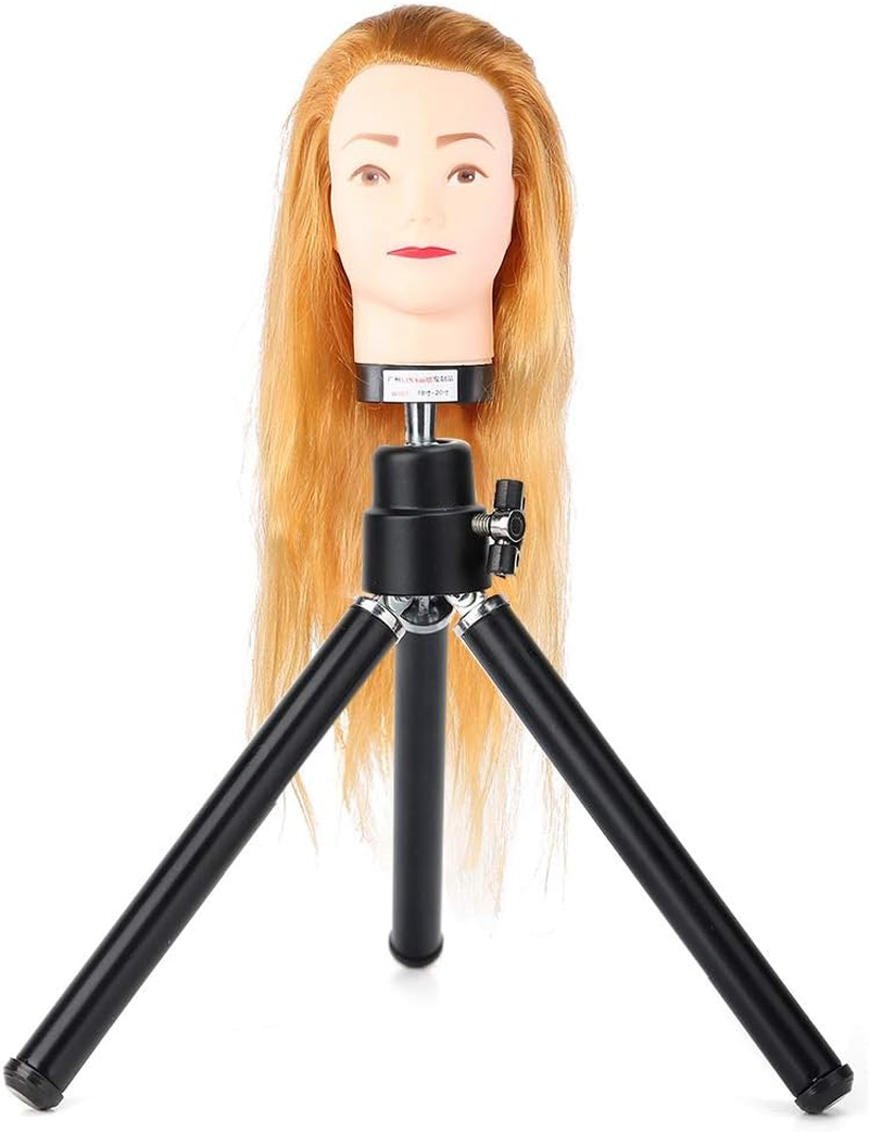 Mannequin Head Tripod, Hairdressing Training Hair Mannequin Tripod, Dyeing for Curling image number 6