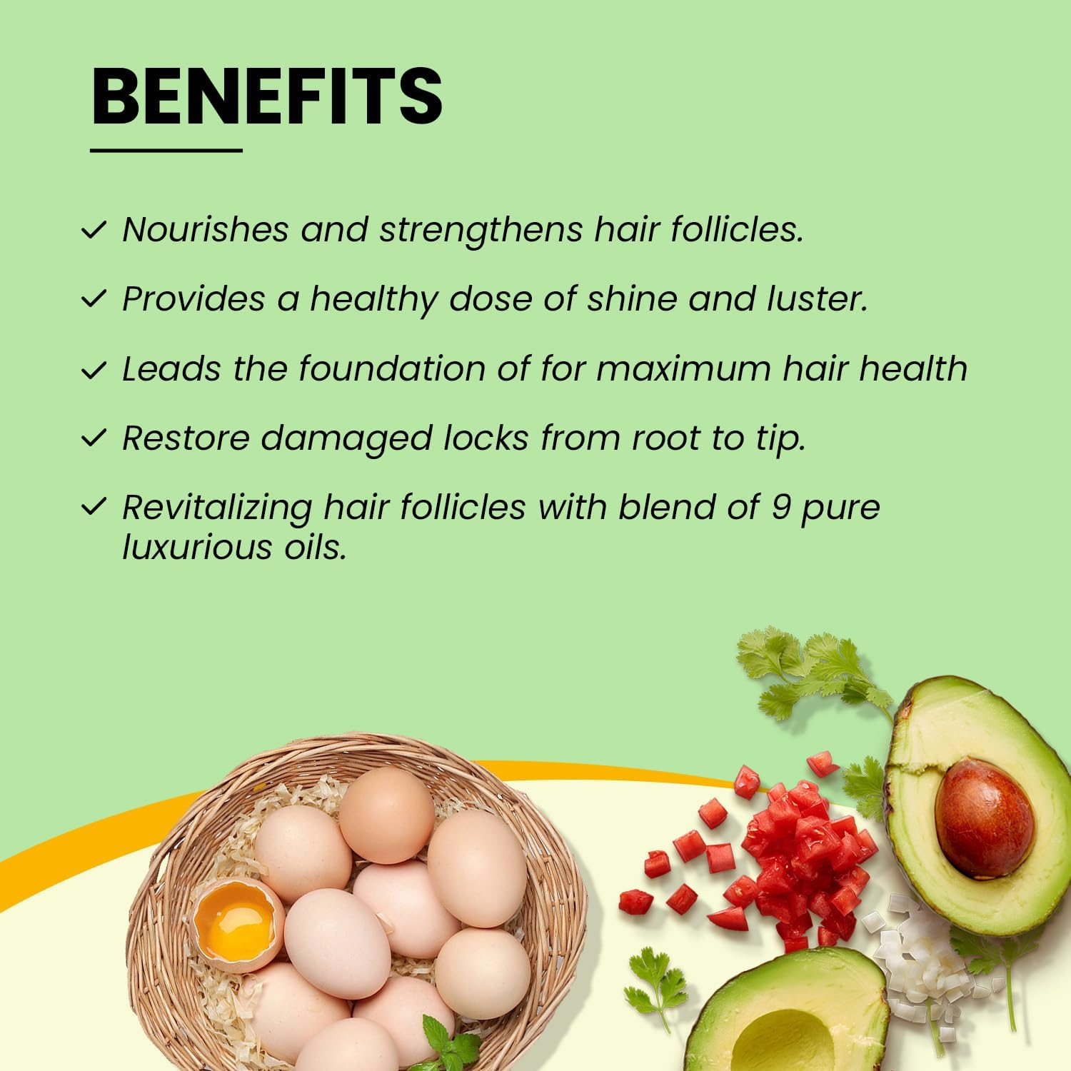 Vatika Naturals Egg Protein Deep Conditioning Hair Mask - 200 G | Goodness of Natural Egg | Conditions, Repairs, Strengthens image number 3