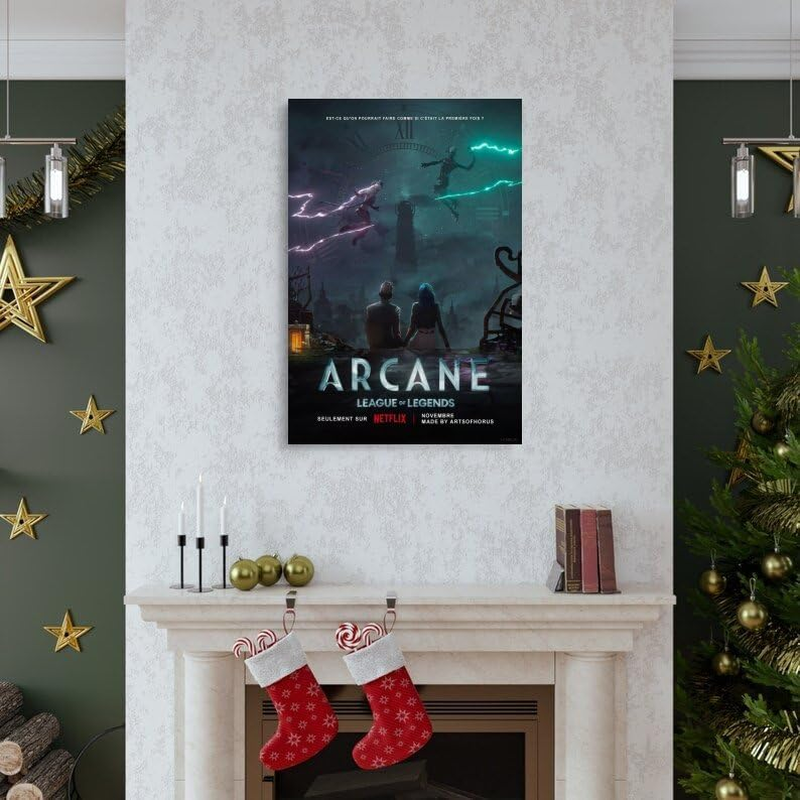 Anime Arcane Poster Poster Canvas Painting Wall Art Picture Home Decor Print for Bedroom Living Room Dorm Study Bar Office 20X30Inch(50X75Cm) image number 4