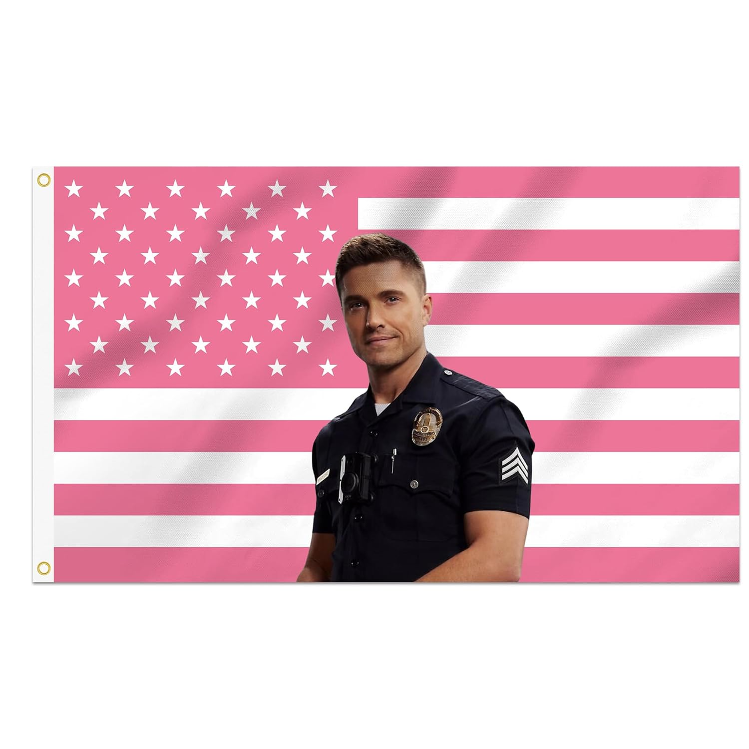 Shmbada Eric Winter Tim Bradford 3X5 Foot Decorative Flag Tapestry Poster with 2 Brass Grommets for Outdoor Indoor, Double Stitched Wall Hanging Room Art Decor, College Dorm Porch Decorations