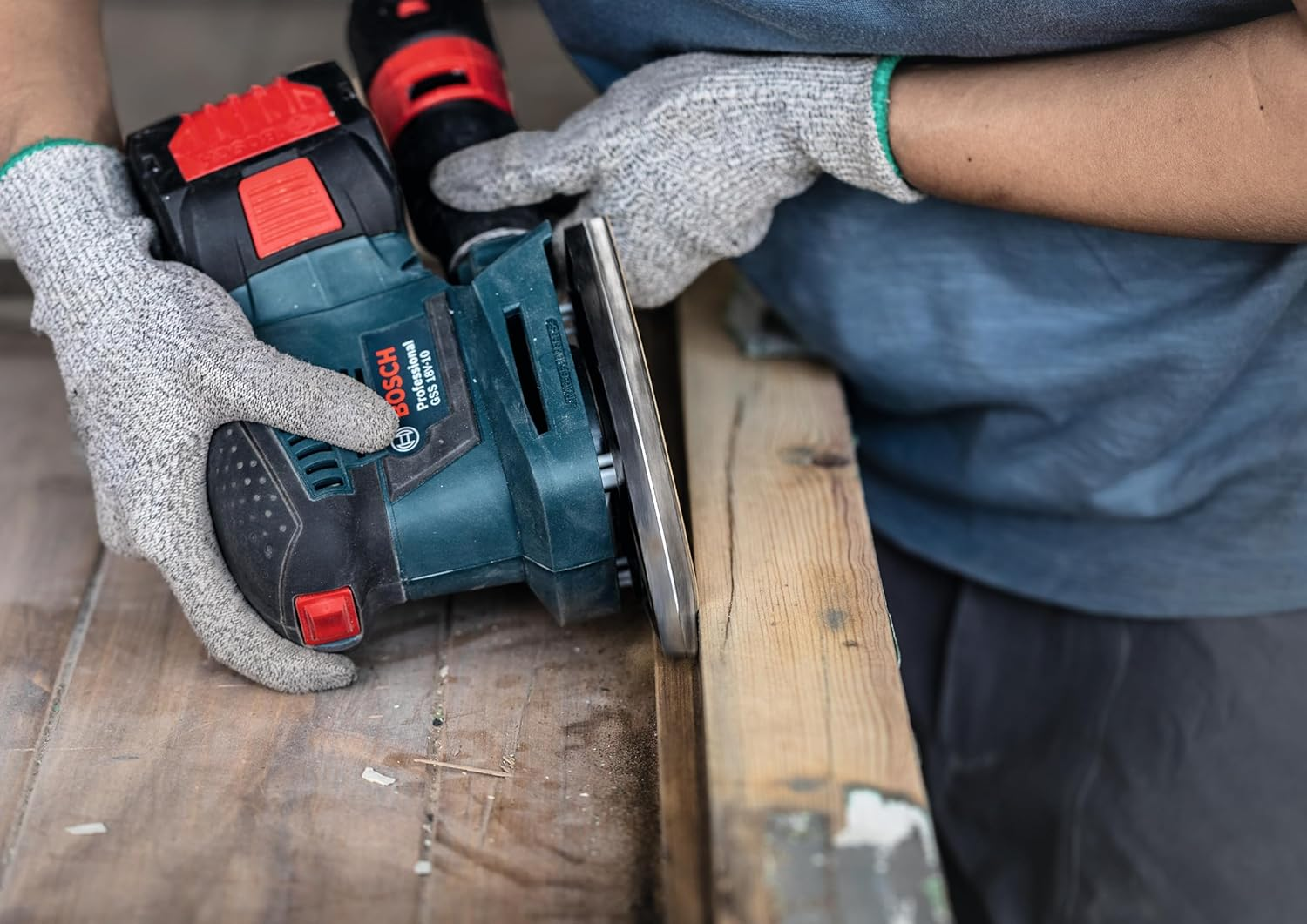 Bosch 50 X Expert C470 Sandpaper Set with 7 Holes (For Paint on Wood, Diameter 100 X 150 Mm, Grit 10 X 60, 10 X 80, 10 X 120, 10 X 180, 10 X 240, Professional Accessories Multi Sander) image number 3