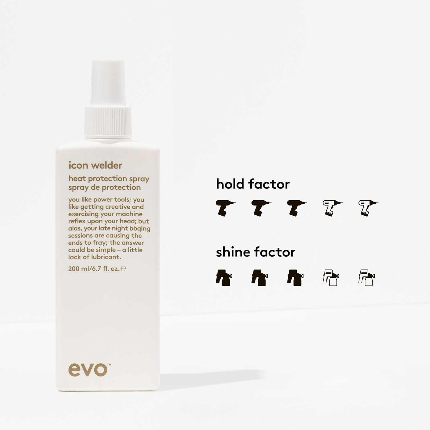 Evo Icon Welder Heat Protection Spray - Detangles & Adds Shape Memory - 200Ml / 6.8Fl.Oz image number 3