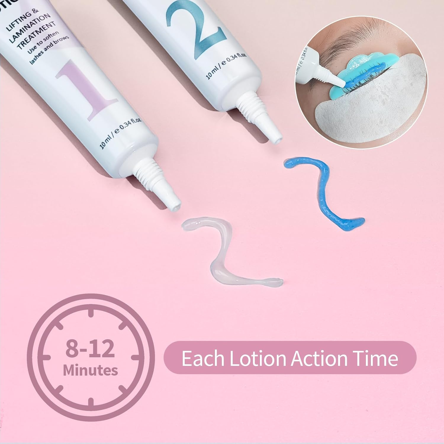 Lash Lifting and Fixing Lotion Lomansa Korean Lash Lift Tube Design Eyebrow Lamination Eyelash Lift Lash Perm image number 4